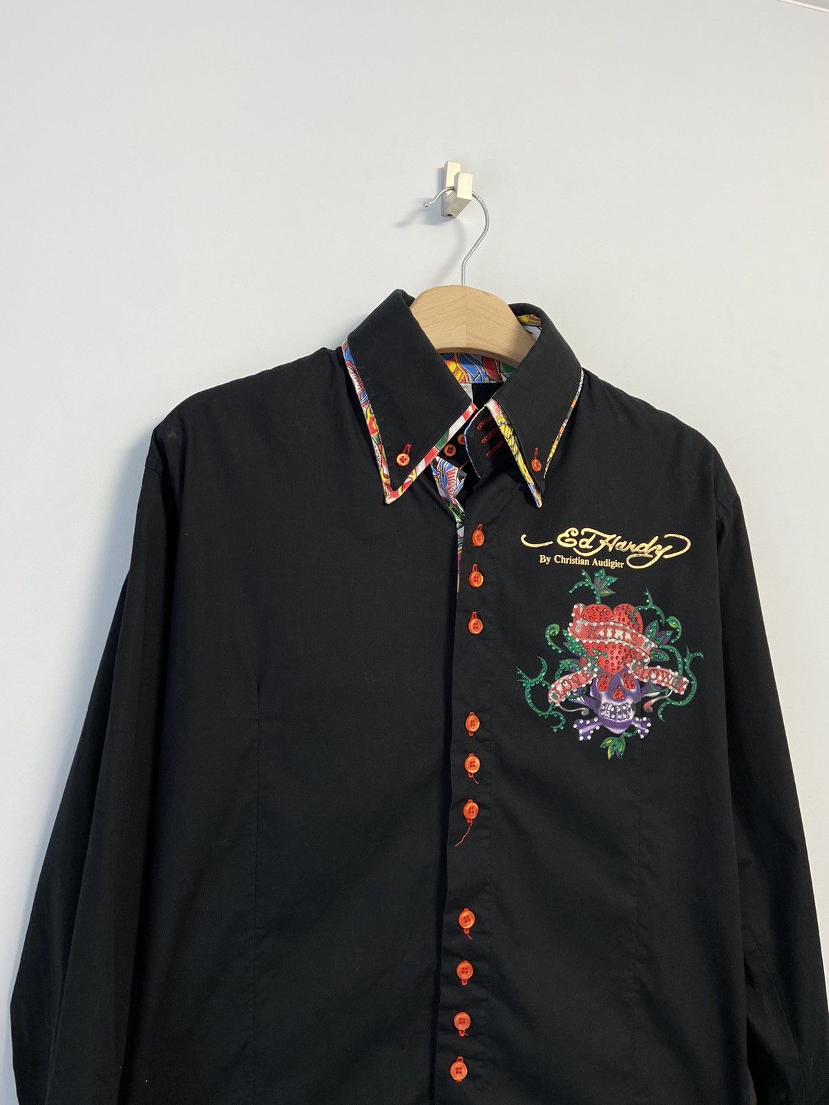 Ed Hardy Ed hardy Vintage Button Up Y2K style hype Size US M / EU 48-50 / 2 - 2 Thumbnail