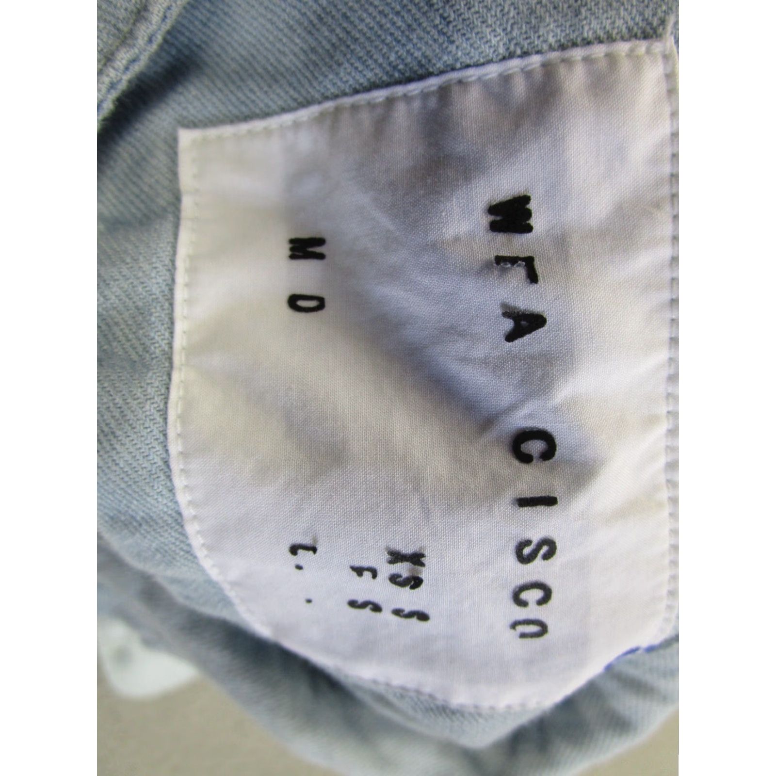 Vintage VINTAGE Wear Cisco Denim Shirt Womens L Blue Cropped Long Sleeve Button-Up Cowgirl Relaxed Fit Size L / US 10 / IT 46 - 7 Thumbnail