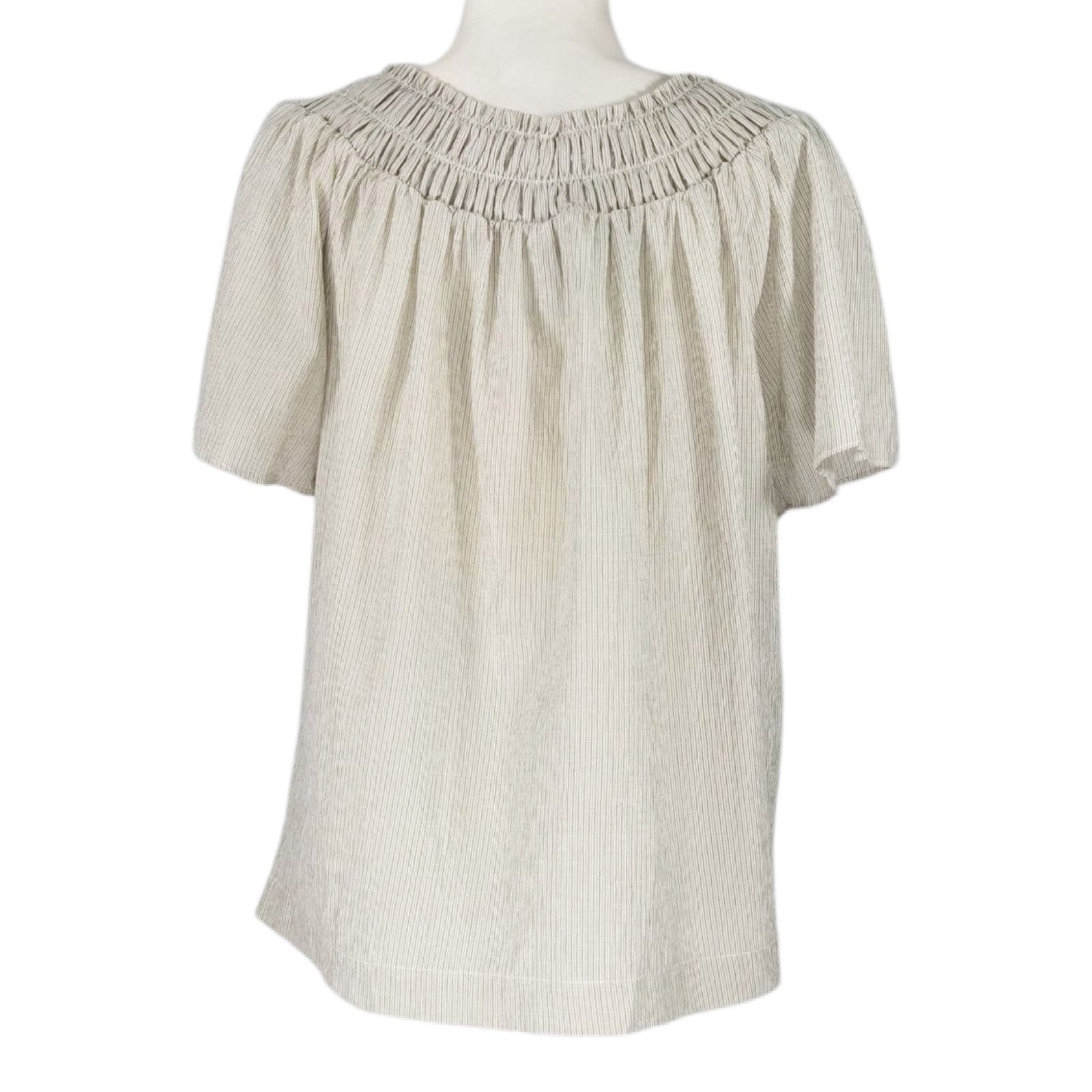 Other NWT A New Day Short Sleeve Smocked Yoke Top Sz M Olive Green Size M / US 6-8 / IT 42-44 - 6 Thumbnail