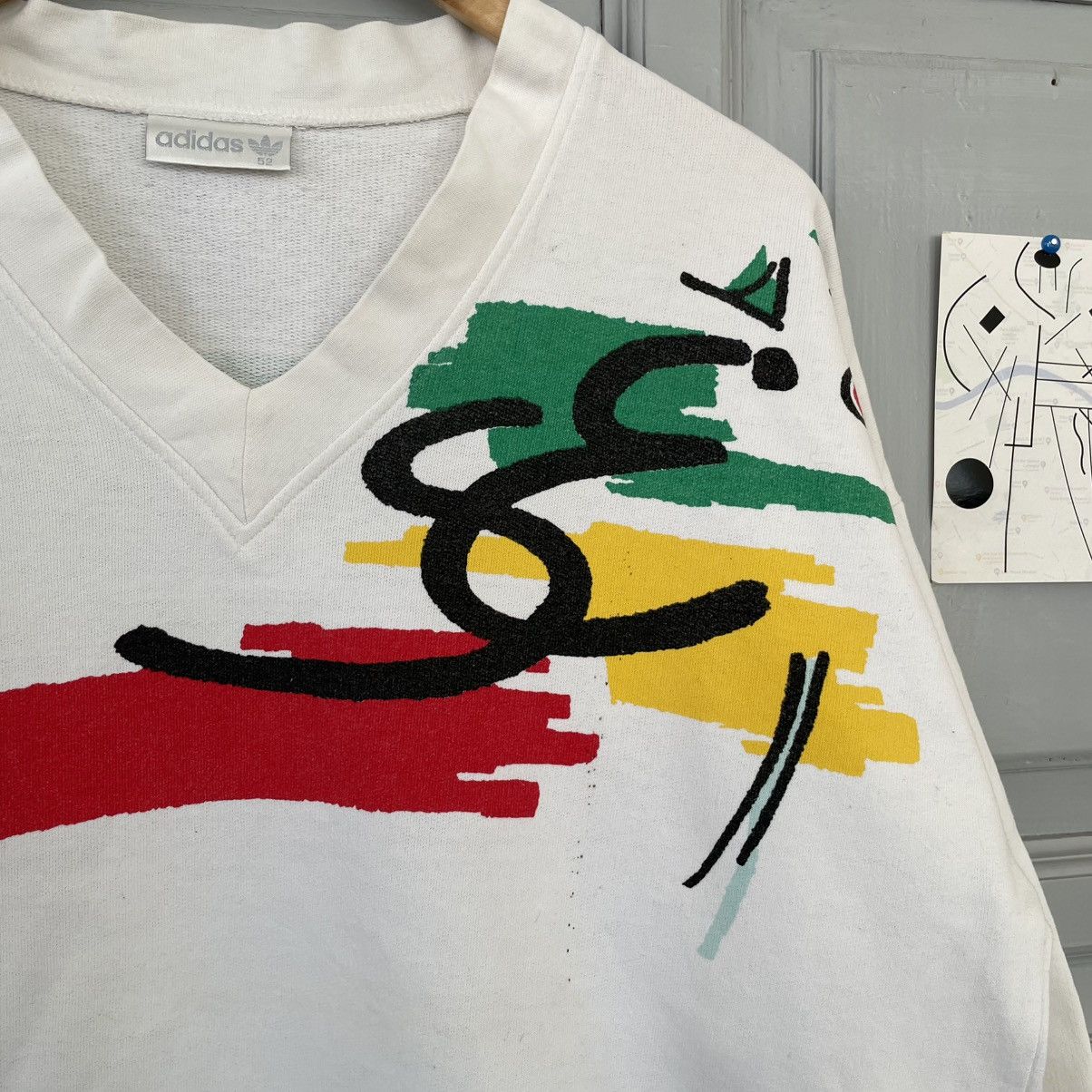 Adidas Vintage 80’s Adidas Stefan Edberg Sweatshirt Size US L / EU 52-54 / 3 - 4 Thumbnail