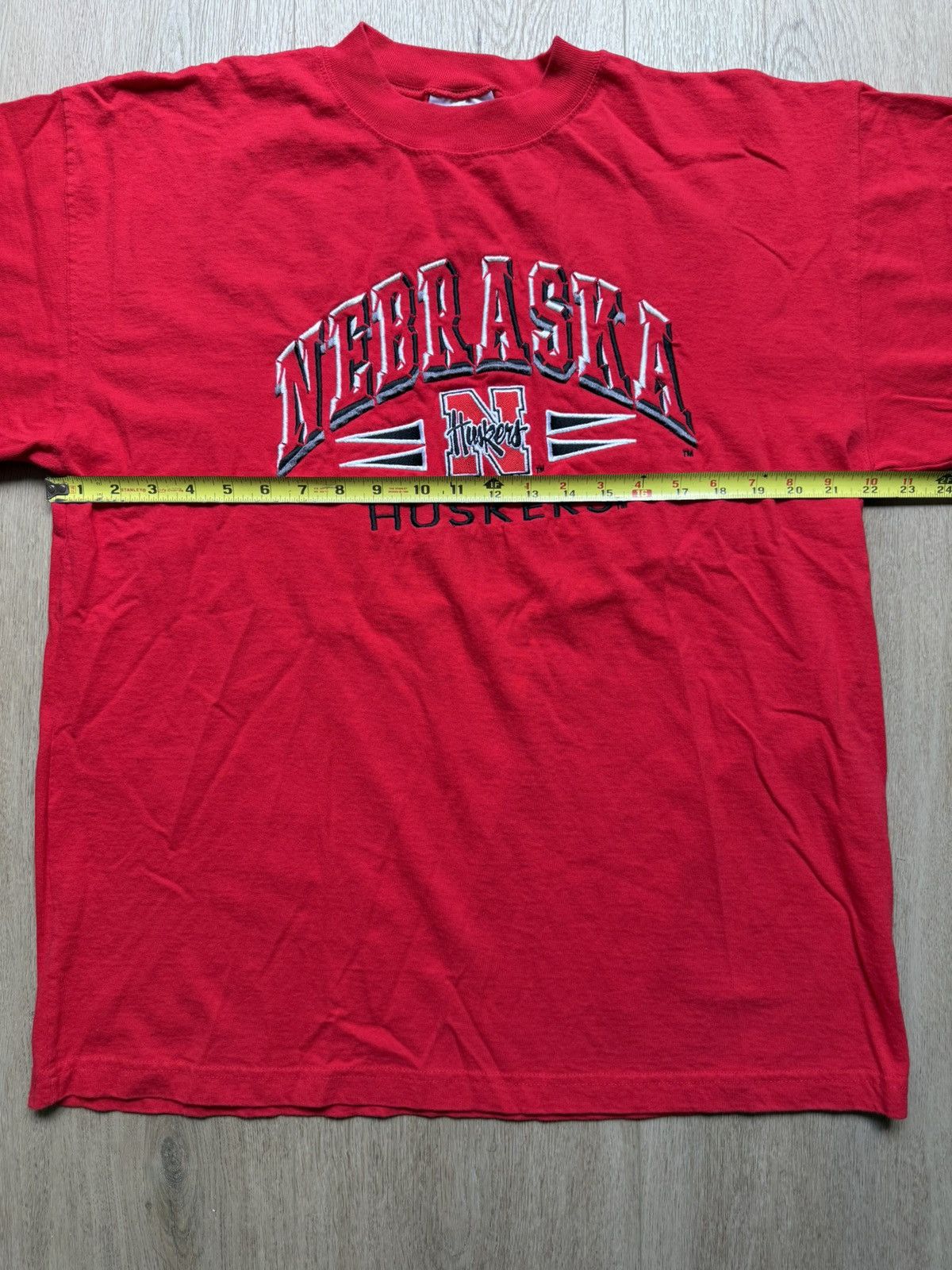 Logo Athletic Vintage logo athletic Nebraska Huskers embroidered t-shirt Size US L / EU 52-54 / 3 - 4 Thumbnail