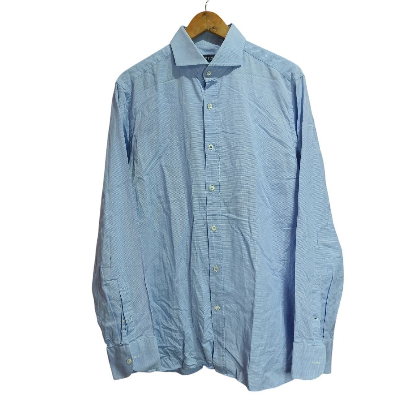 Tom Ford Tom Ford Classic Poplin Shirt Size US L / EU 52-54 / 3 - 1 Thumbnail
