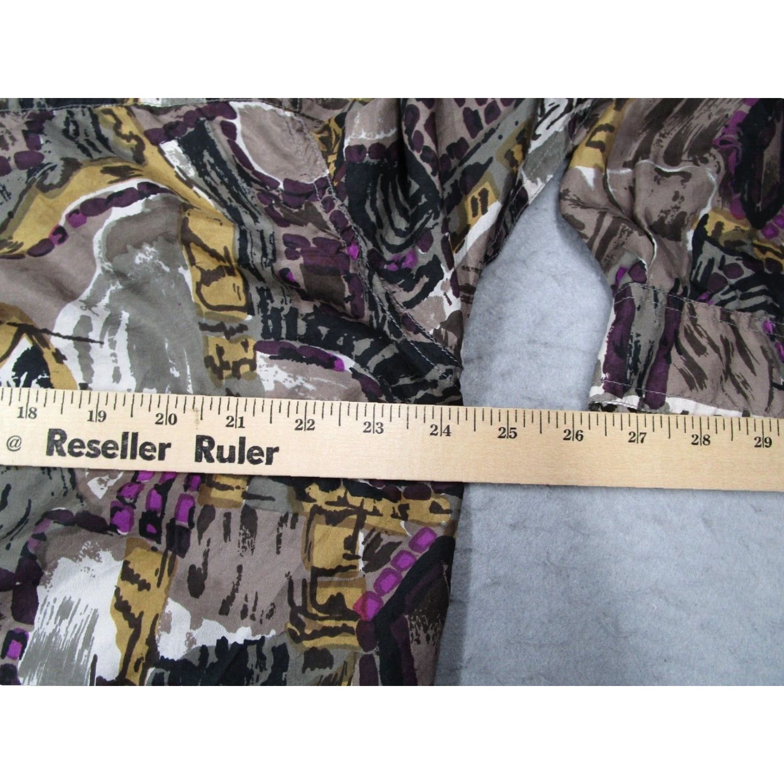 Etro VINTAGE Pure Men's Silk Shirt XL Purple Geometric Button-Up 80s 90s Art Couture Designer Mens Size US XL / EU 56 / 4 - 5 Thumbnail
