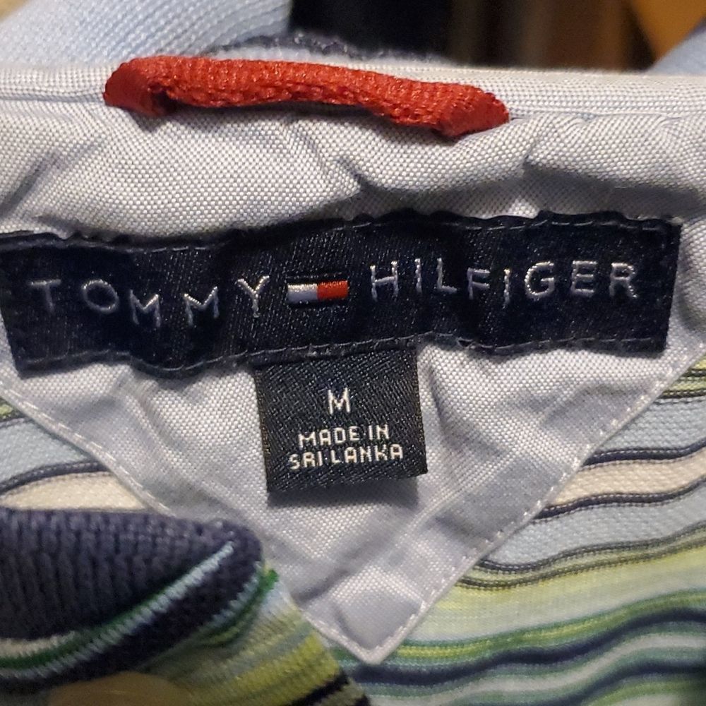 Tommy Hilfiger Tommy Hilfiger Men's Size Medium Blue Green Striped Cotton P Size US M / EU 48-50 / 2 - 6 Thumbnail