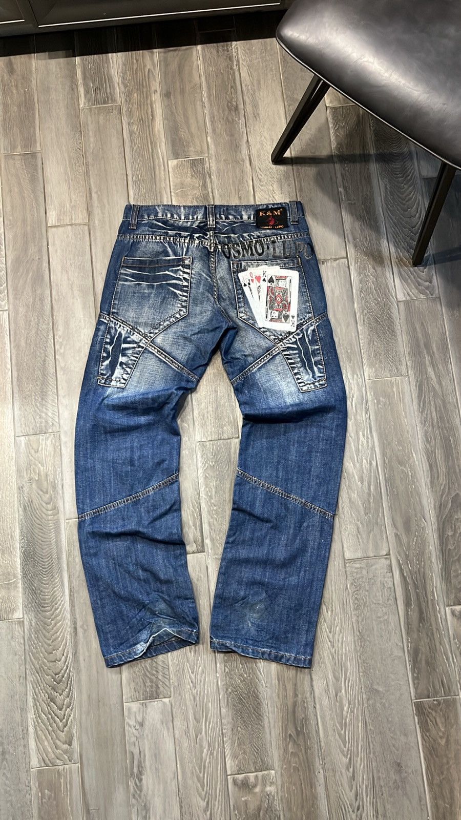 Japanese Brand Vintage hype Poker Kosmo & Lupo jeans Size US 32 / EU 48 - 7 Thumbnail