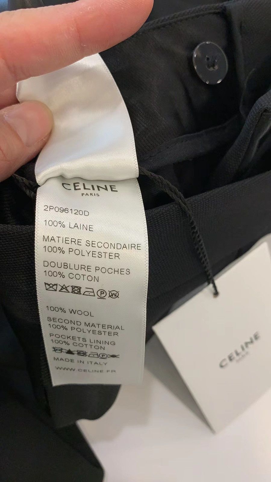 Celine Celine 2019SS Grain de poudre le smoking pants Size US 30 / EU 46 - 4 Thumbnail