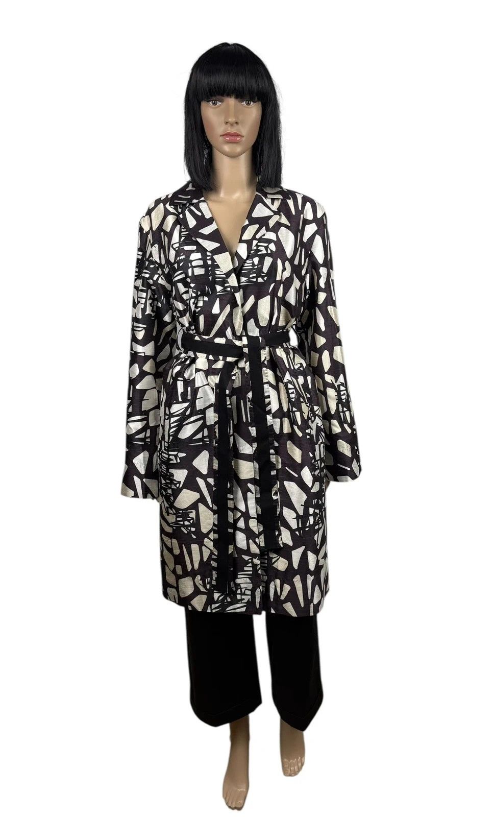 Hugo Boss Hugo Boss Silk Printed Belted Coat size UK10 IT42 Size M / US 6-8 / IT 42-44 - 2 Thumbnail