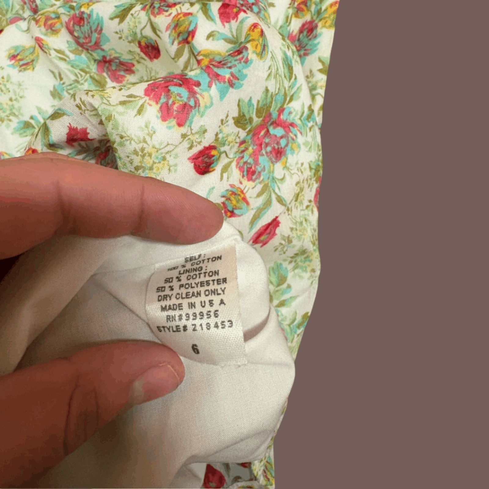 Vintage VTG Floral Midi Dress | Shoshanna Ribbon Tie | Y2K Coquette Size S / US 4 / IT 40 - 5 Thumbnail
