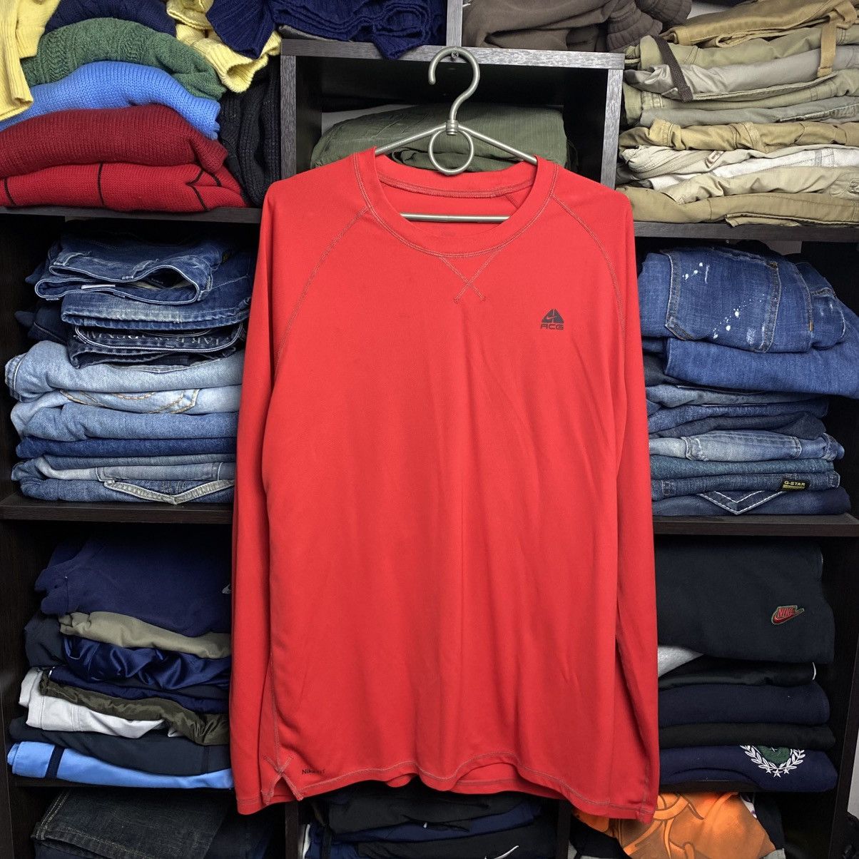 Nike ACG Vintage Nike Acg Small logo y2k dri fit longsleeve size L Size US L / EU 52-54 / 3 - 1 Thumbnail