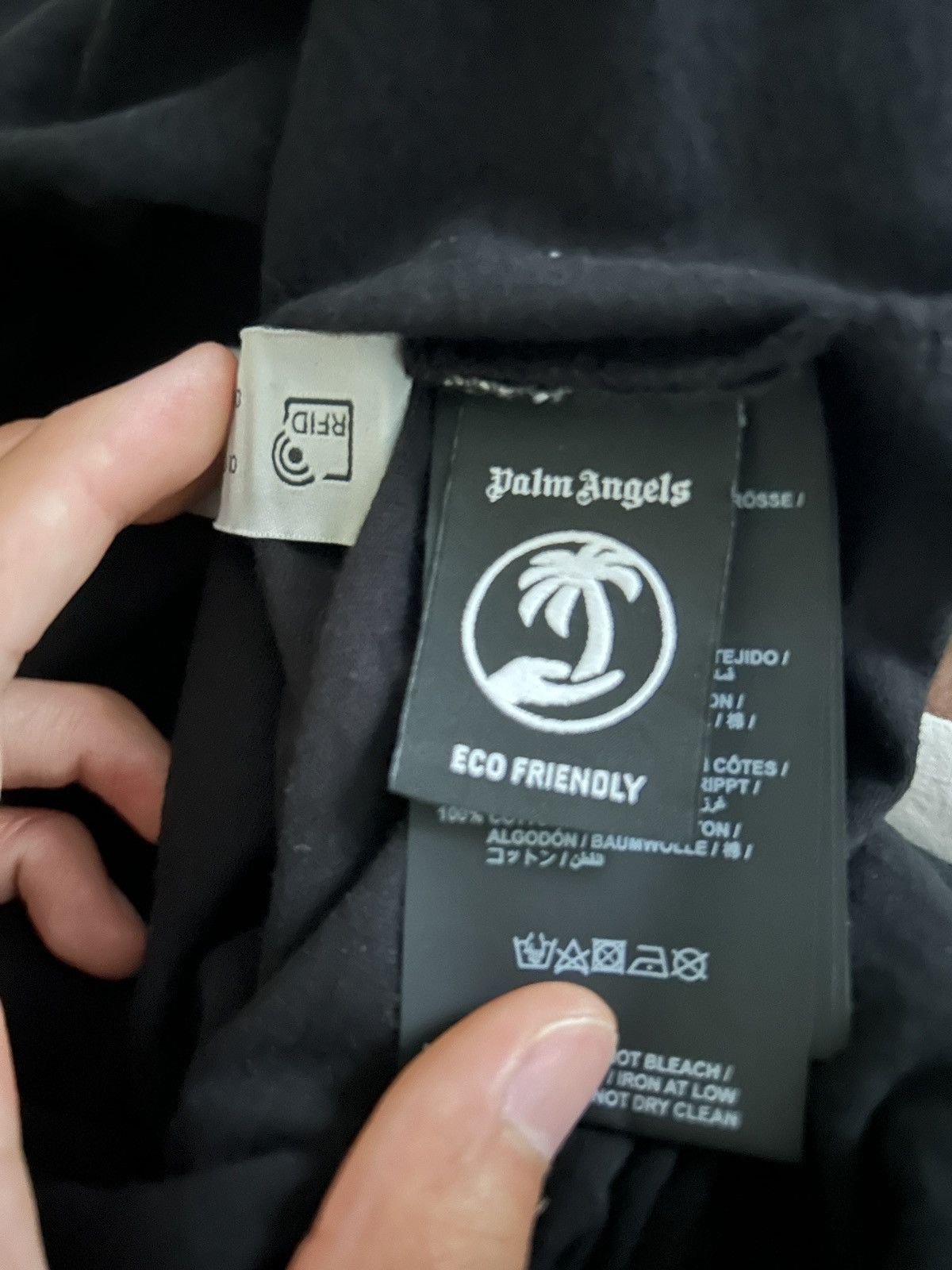 Palm Angels Palm Angels Black Broken Shark Tee Size US M / EU 48-50 / 2 - 10 Thumbnail