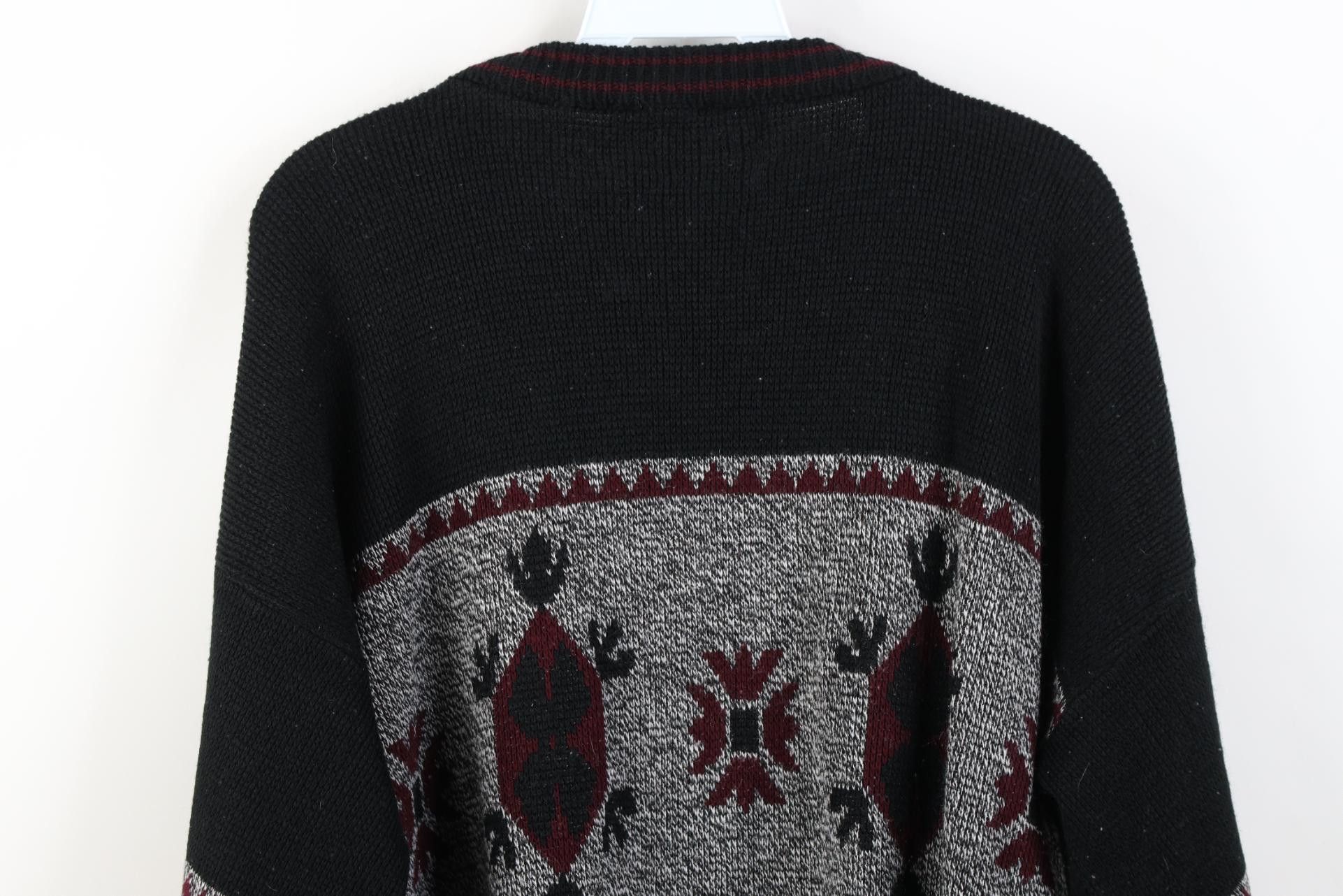 Vintage Vintage 90s Streetwear Southwestern Geometric Knit Sweater Size US L / EU 52-54 / 3 - 9 Thumbnail