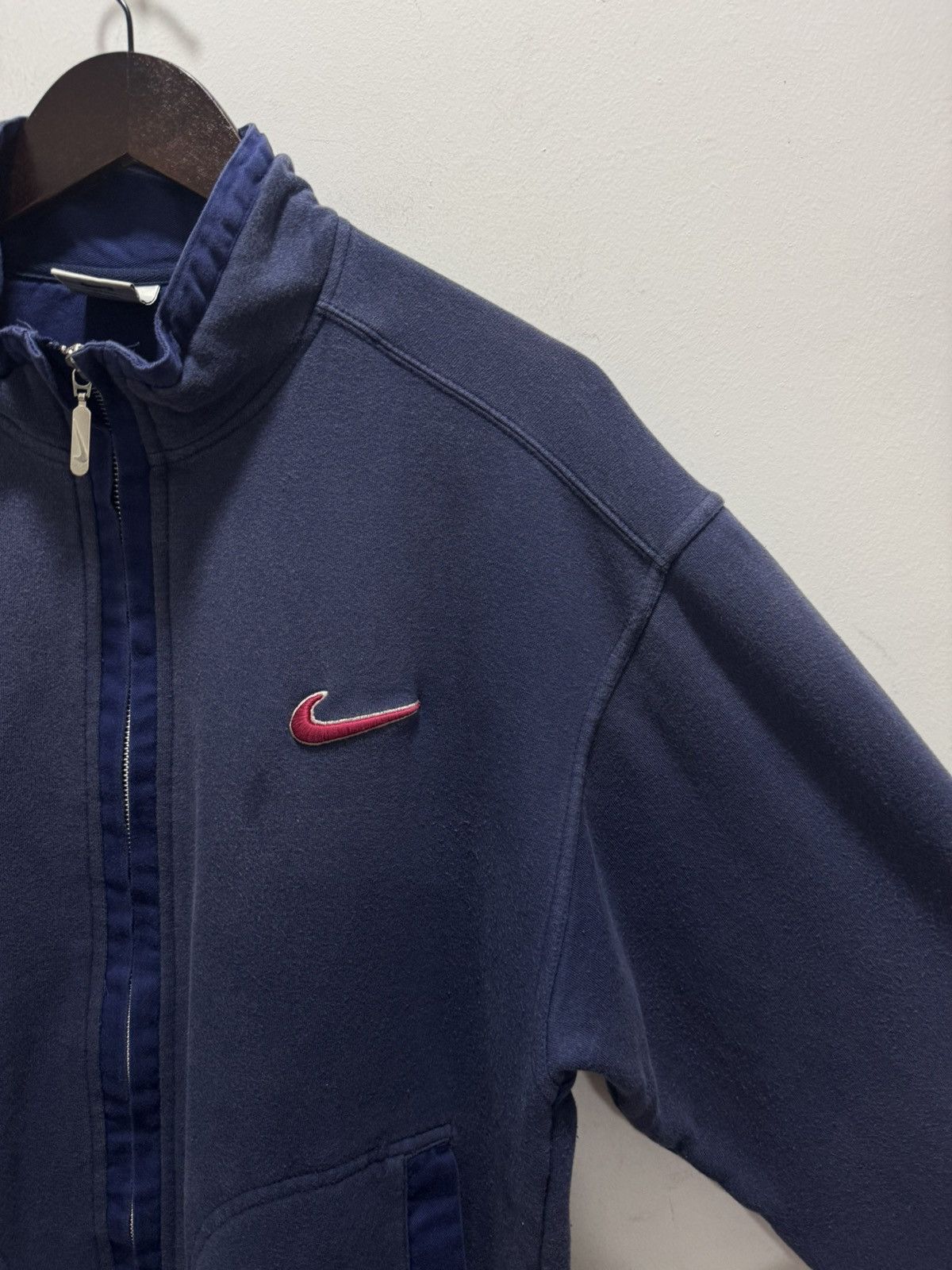 Nike VINTAGE 90s NIKE SWOOSH BIG LOGO EMBROIDERY ZIPPER UP JACKET Size US M / EU 48-50 / 2 - 10 Thumbnail