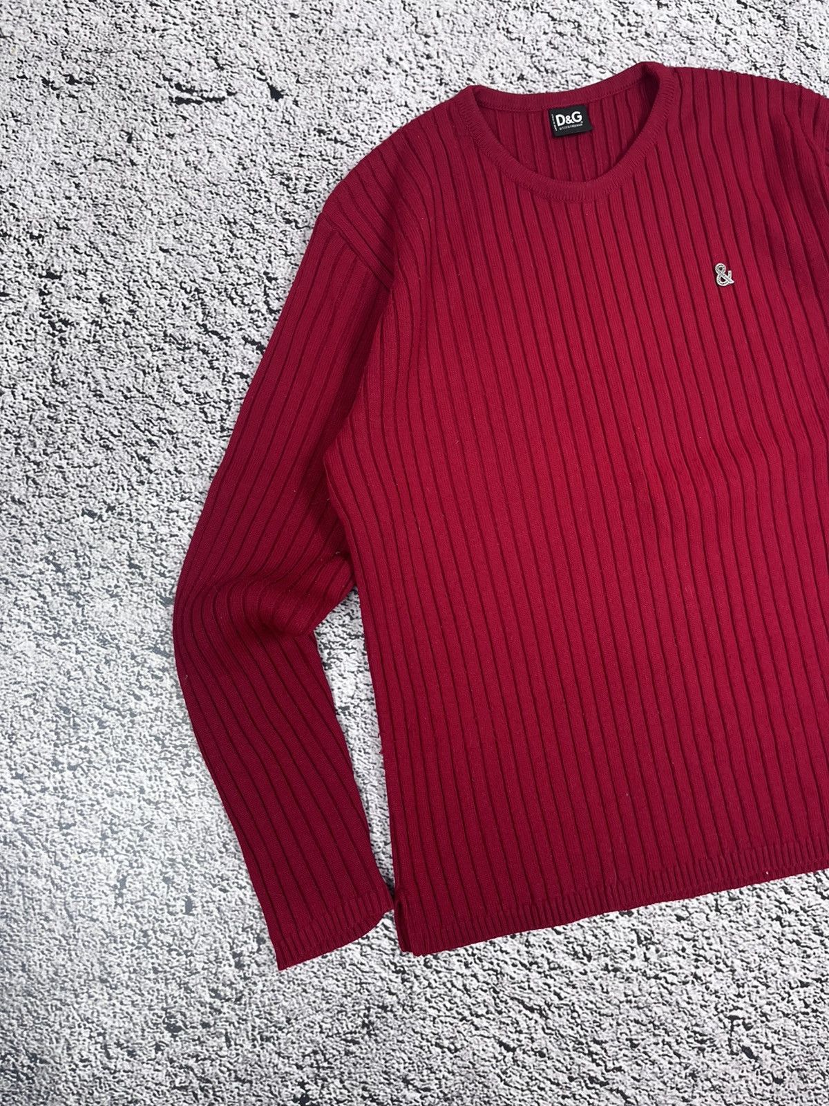 Dolce & Gabbana Vintage D&G Dolce & Gabbana Ribbed Knit Sweater Size US M / EU 48-50 / 2 - 2 Thumbnail