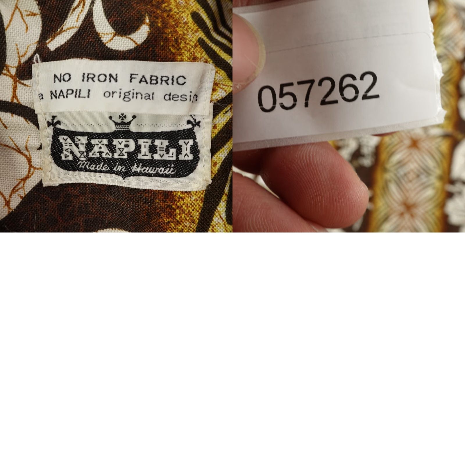 Vintage VINTAGE Napili Men's Shirt Short Sleeve Button-Up Hawaiian Floral 70s Brown Aloha Camp Casual Size US L / EU 52-54 / 3 - 8 Thumbnail