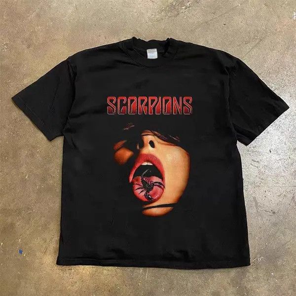 Japanese Brand #14 Dark Style Scorpion Printed Loose L Short Sleeve T-Shirt Size US L / EU 52-54 / 3 - 7 Thumbnail