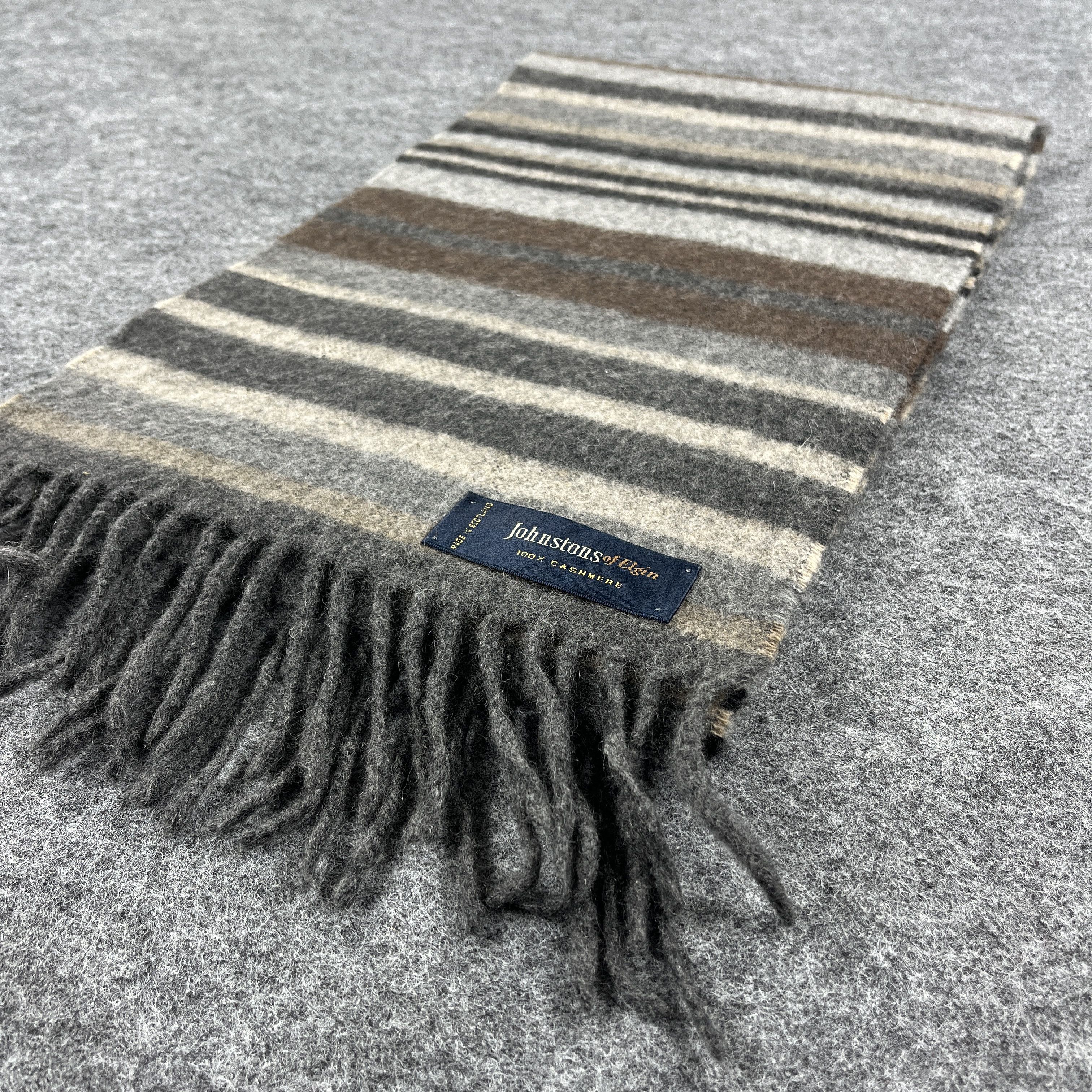 Johnstons Of Elgin × Vintage Johnstons Of Elgin Scarf / Muffler / Neckwear T1062 Size ONE SIZE - 5 Thumbnail