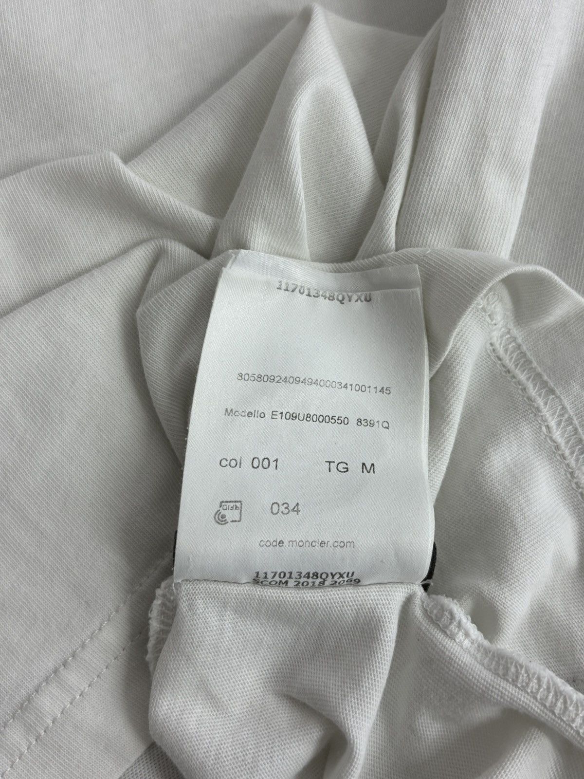 Fragment Design × Moncler Moncler Genius 7 x Fragment Hiroshi Funiwara White T-shirt Size US M / EU 48-50 / 2 - 18 Thumbnail