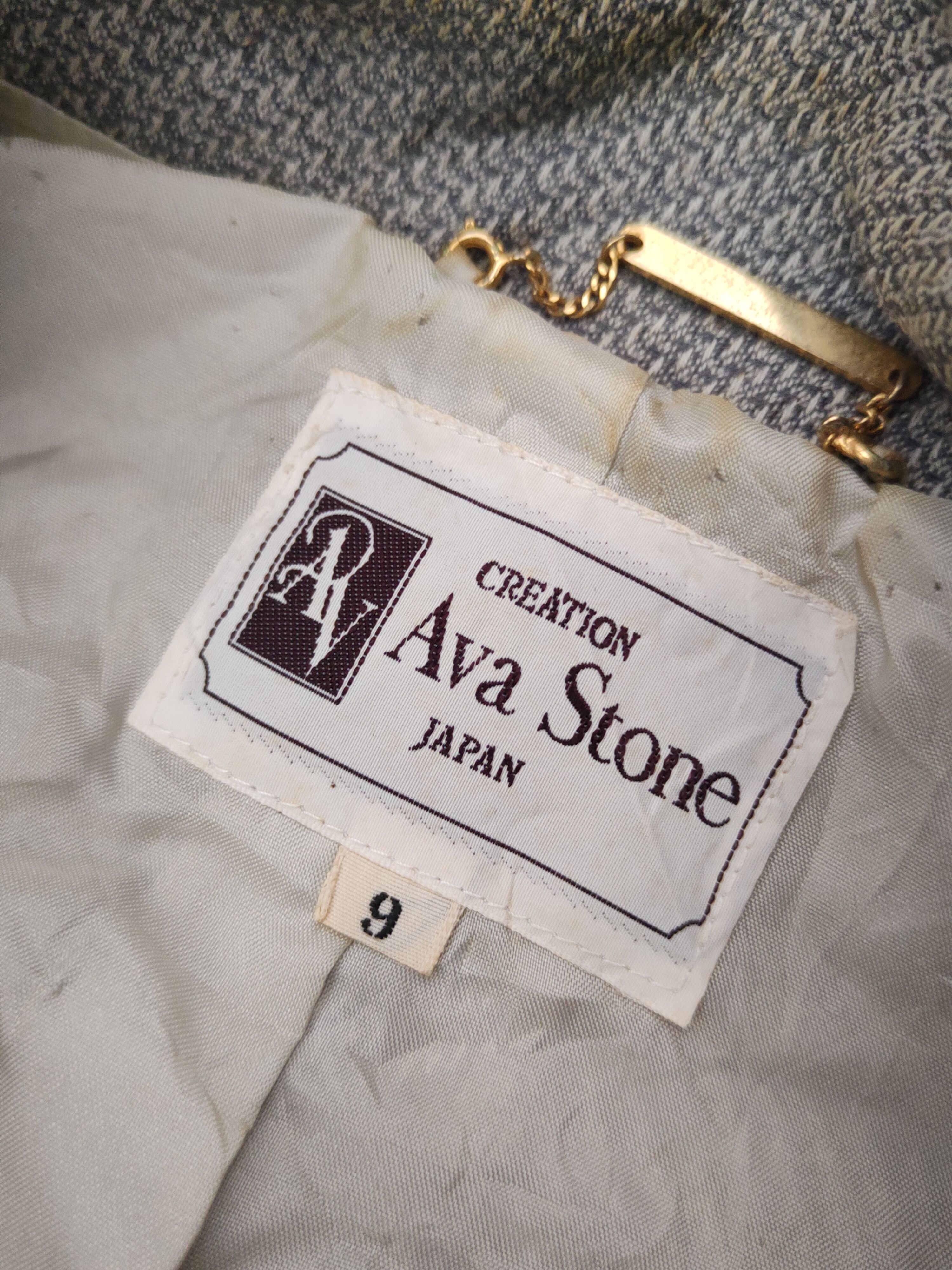 Japanese Brand × Vintage Rare Design 💥 Ava Stone-Lanapon Gray Blazers Size S / US 4 / IT 40 - 11 Thumbnail