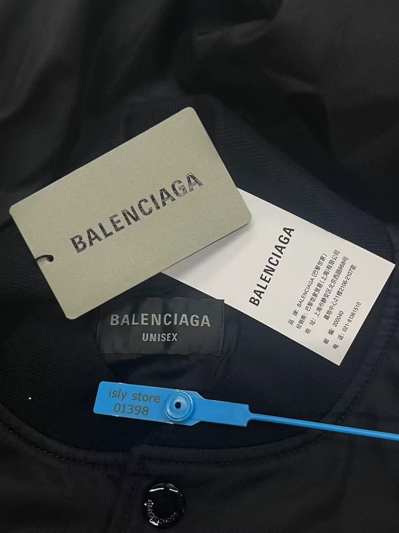 Balenciaga Balenciaga Letter Printed Baseball Collar Single Breasted Size XS / US 0-2 / IT 36-38 - 5 Thumbnail