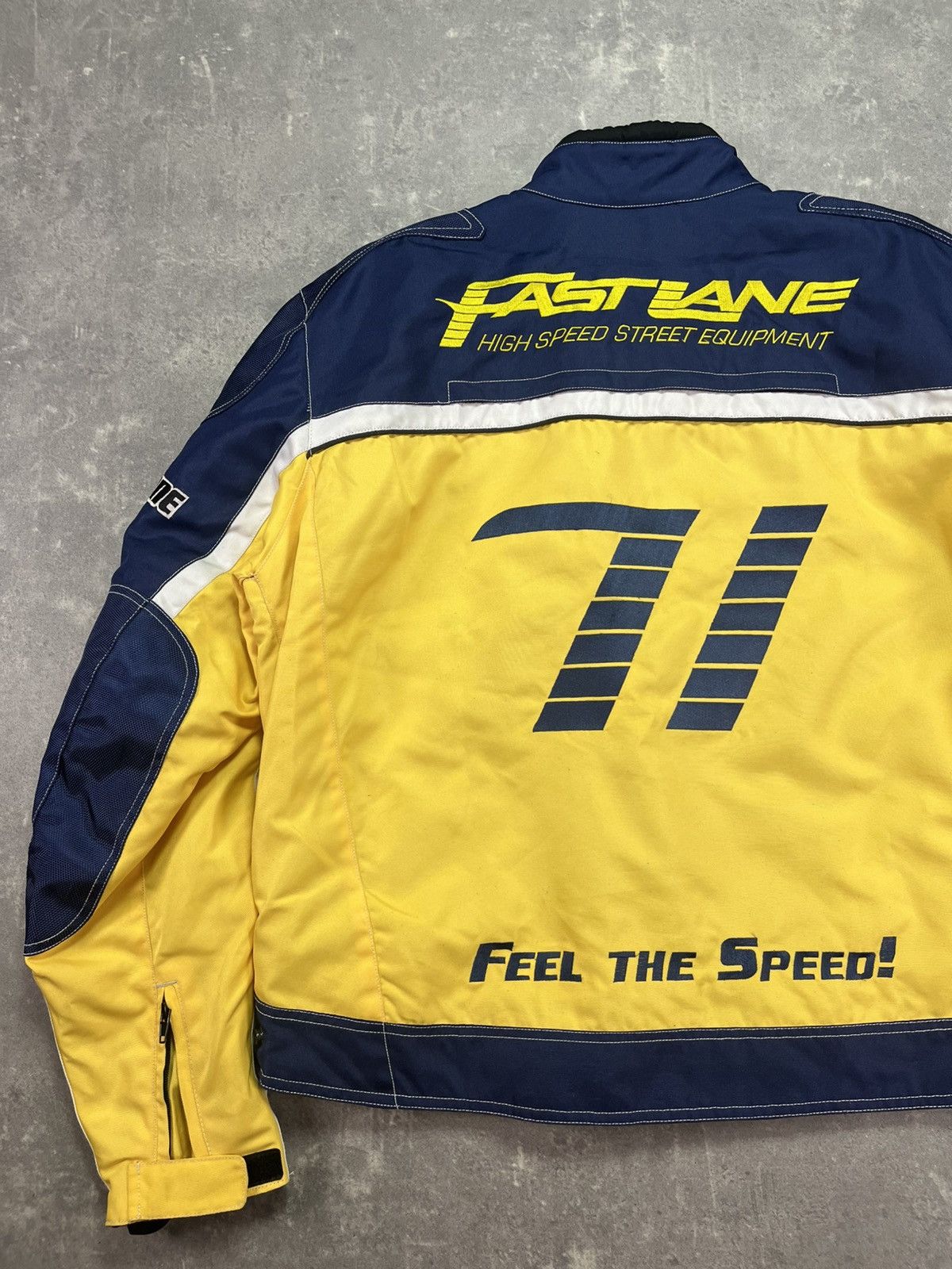 NASCAR Vintage High Speed #71 Fast Lane Nascar Racing Moto Jacket Size US XXL / EU 58 / 5 - 10 Thumbnail