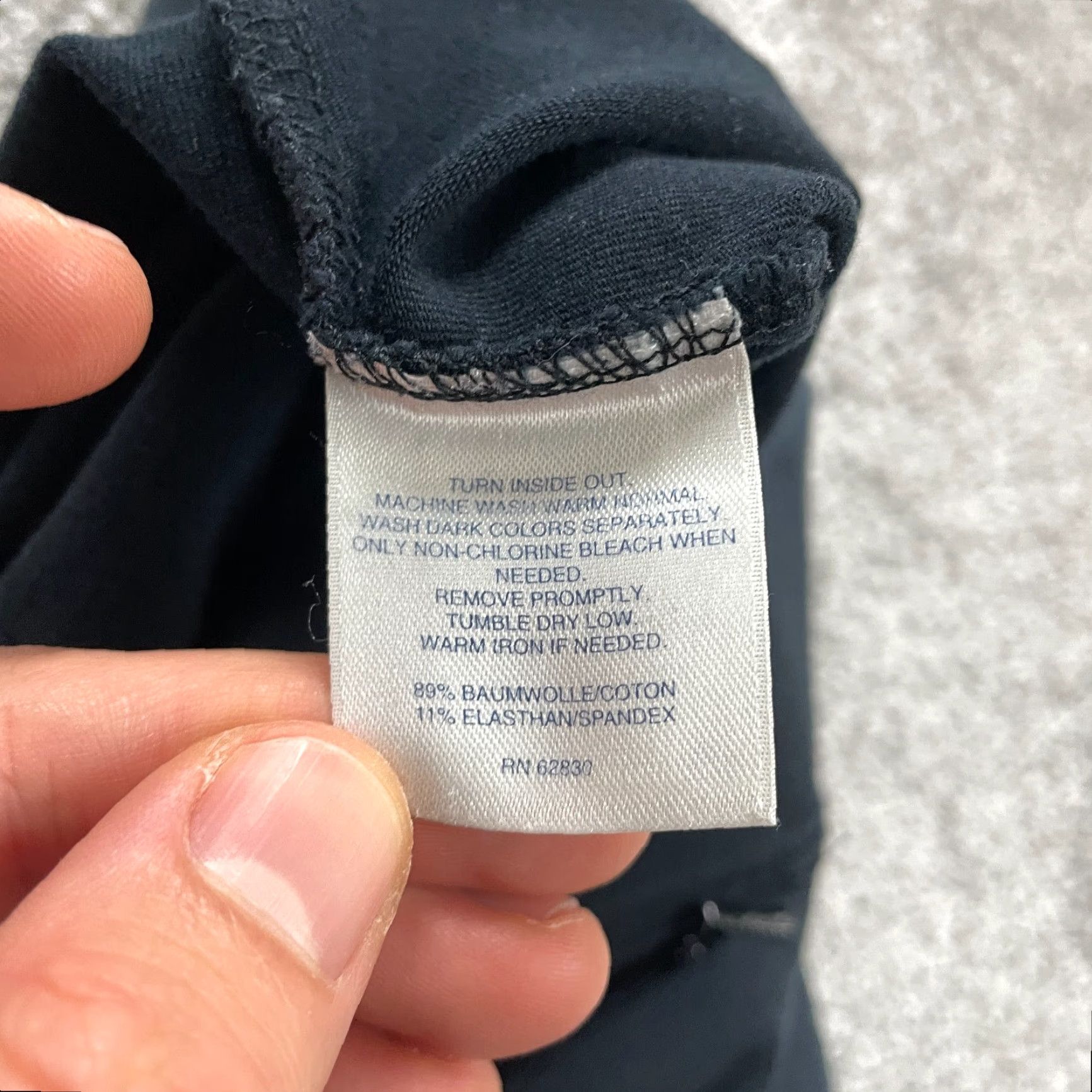 Lands' End Women XS Cropped Pants Activewear Casual Travel Straight Pull-On Navy Blue 30x22