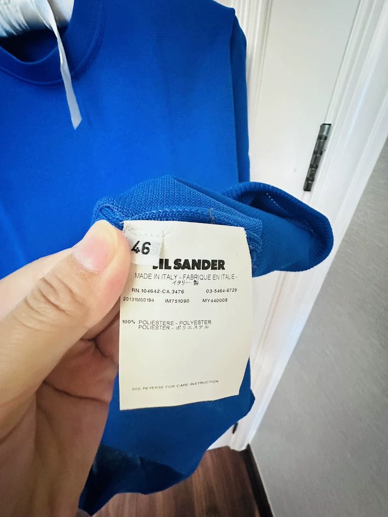 Jil Sander Jil Sander Blue Short Sleeve Top Size M / US 6-8 / IT 42-44 - 5 Thumbnail