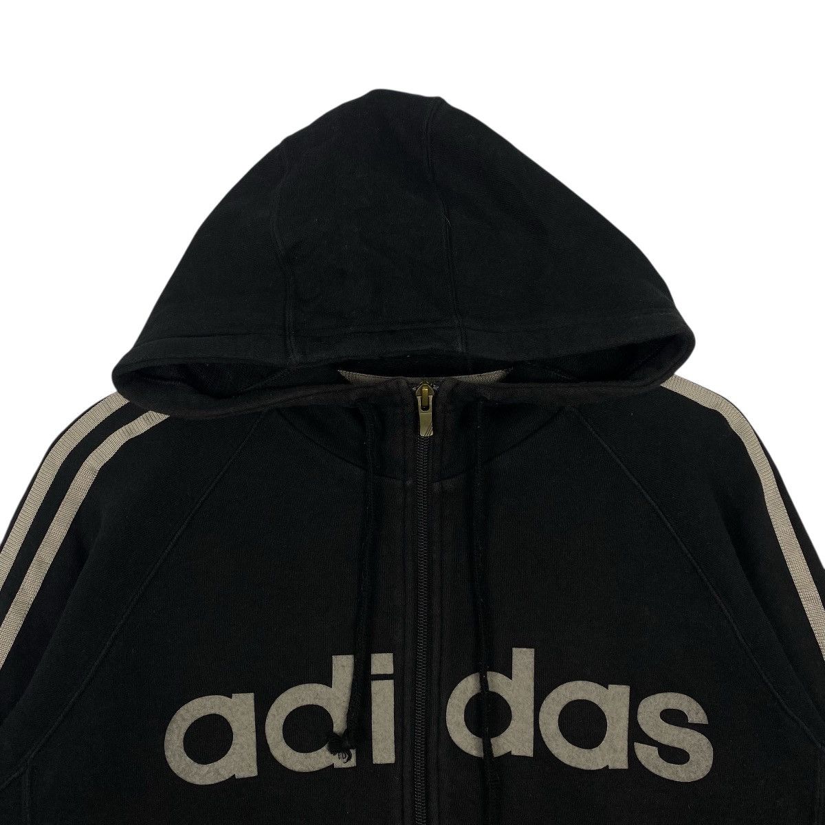 Other Vintage Adidas Full Zip Hoodie Sweater Black Big Size US S / EU 44-46 / 1 - 4 Thumbnail
