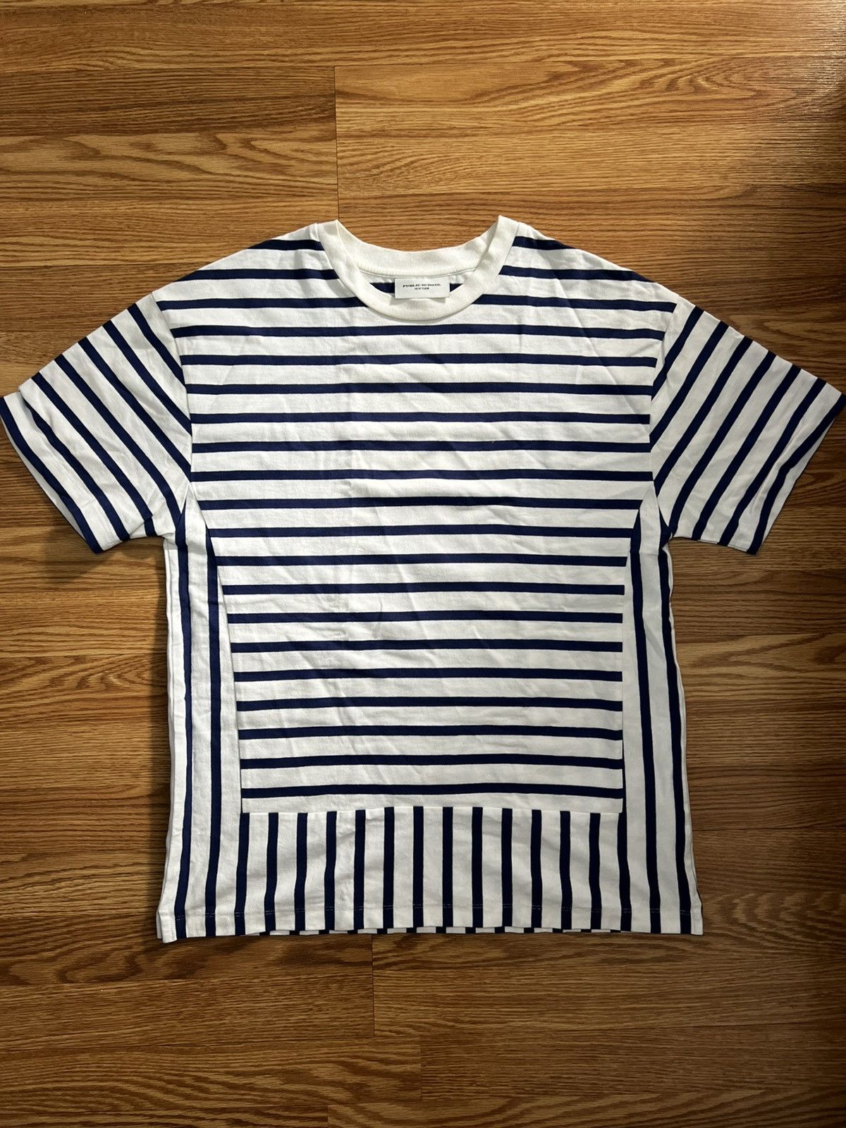 Public School Public School Striped T-Shirt Size US S / EU 44-46 / 1 - 1 Thumbnail