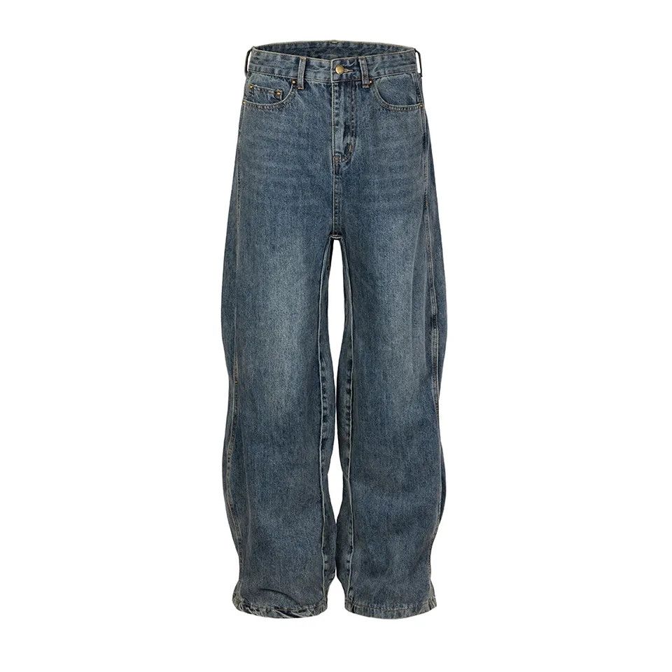 Jean × Vintage 90s Vintage Design Y2K Touch Twisted Jeans Size US 34 / EU 50 - 2 Thumbnail