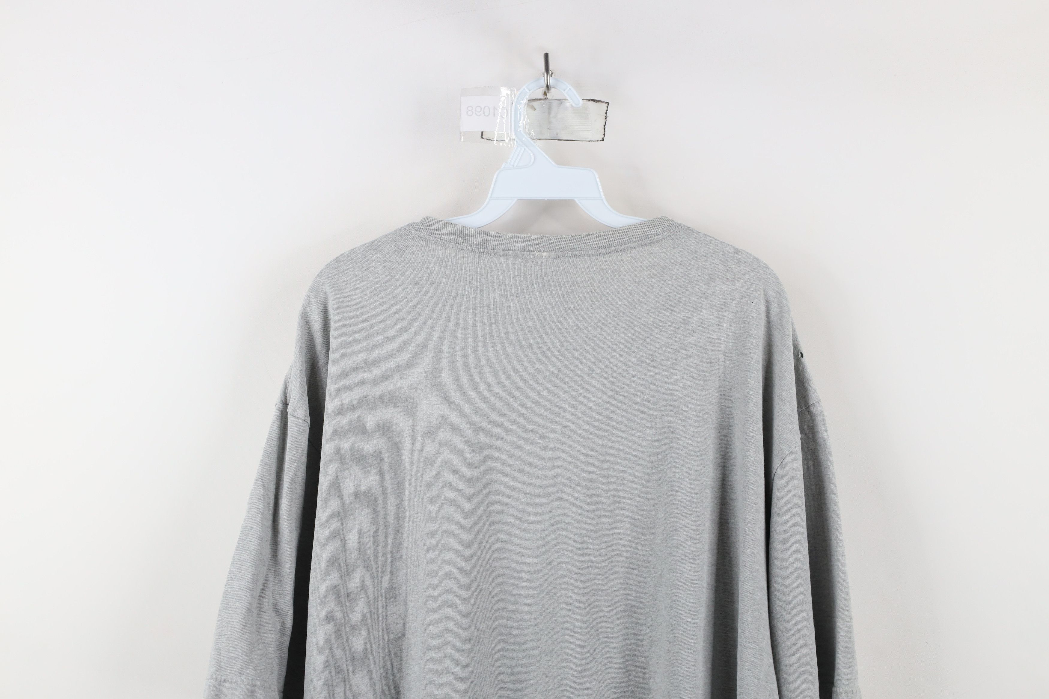 Calvin Klein × Vintage Vintage 90s Calvin Klein Spell Out Center Logo T-Shirt Gray Size US XL / EU 56 / 4 - 12 Thumbnail