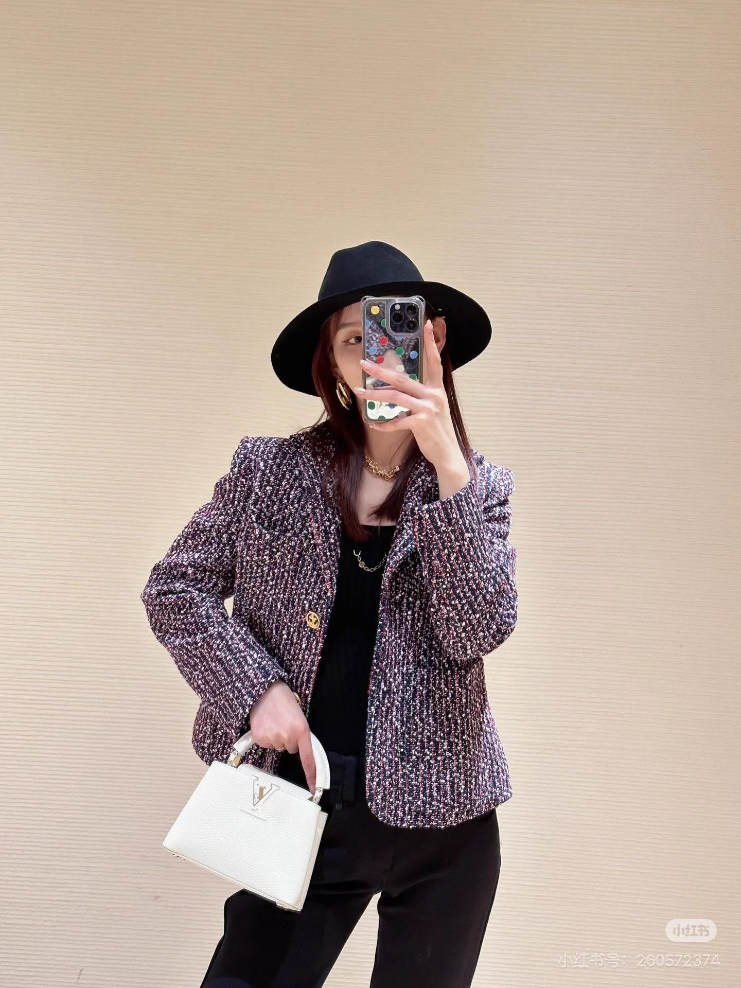Louis Vuitton LV 23 Jin Chen x Ancre Tweed 36 Deadstock Size XS / US 0-2 / IT 36-38 - 5 Thumbnail