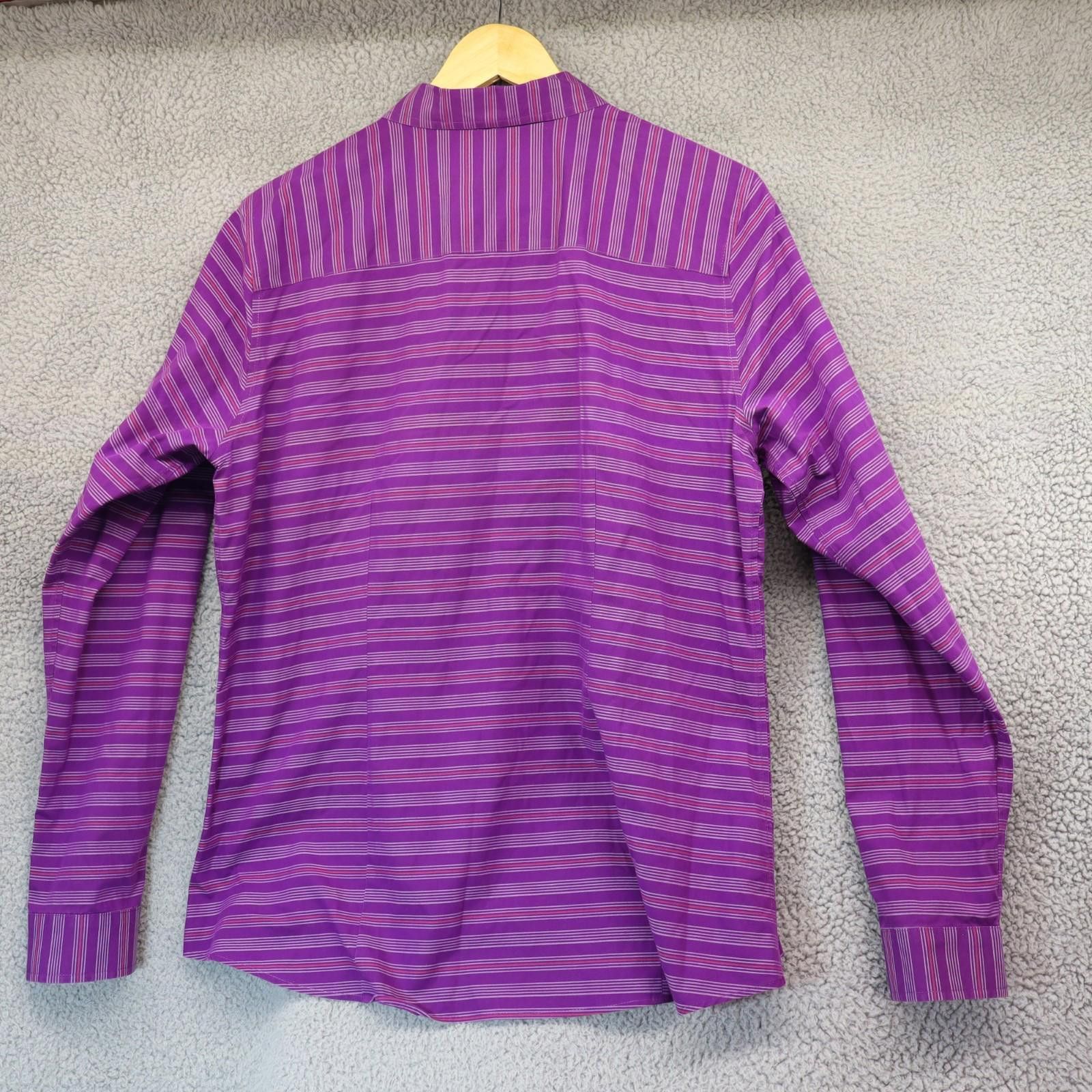 Eddie Bauer Women TXL Button Down Shirt Classic Fit Purple Eddie Bauer Size L / US 10 / IT 46 - 6 Thumbnail