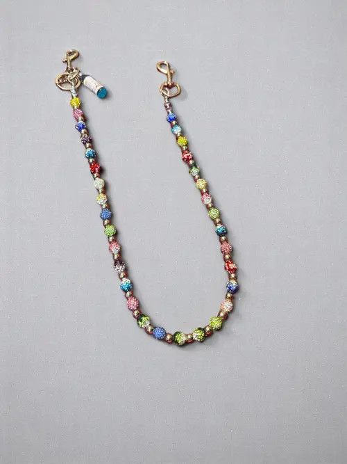 Jewelry Colorful Lucky Beaded Wallet Chain, Pants Chain, Belt Chain Size ONE SIZE - 6 Thumbnail