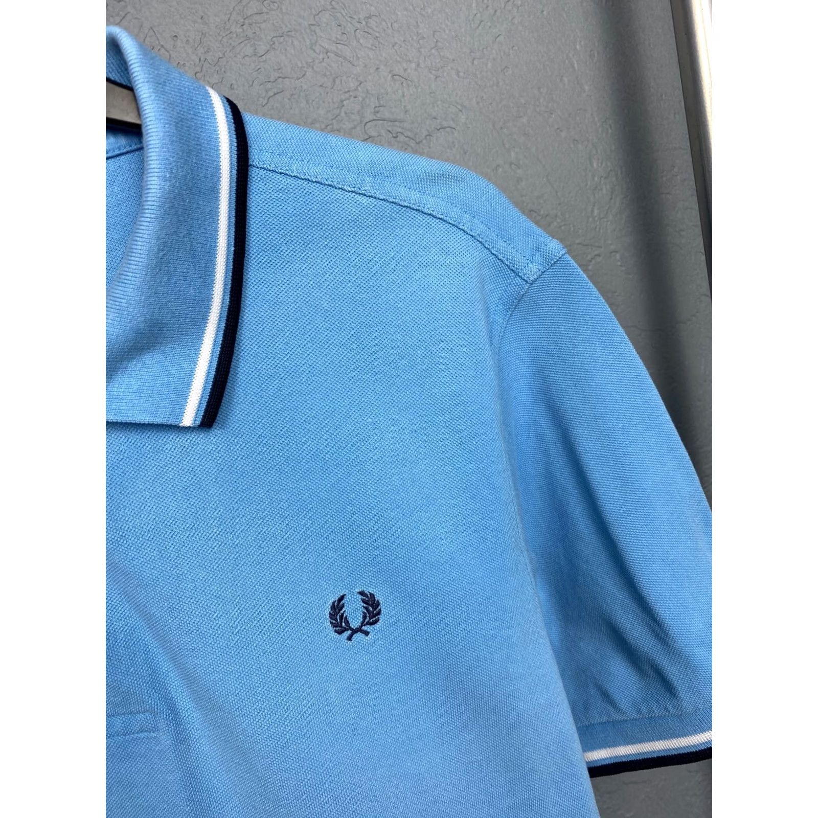 Fred Perry VINTAGE Fred Perry Shirt Mens L Blue Polo Size Size US L / EU 52-54 / 3 - 3 Thumbnail