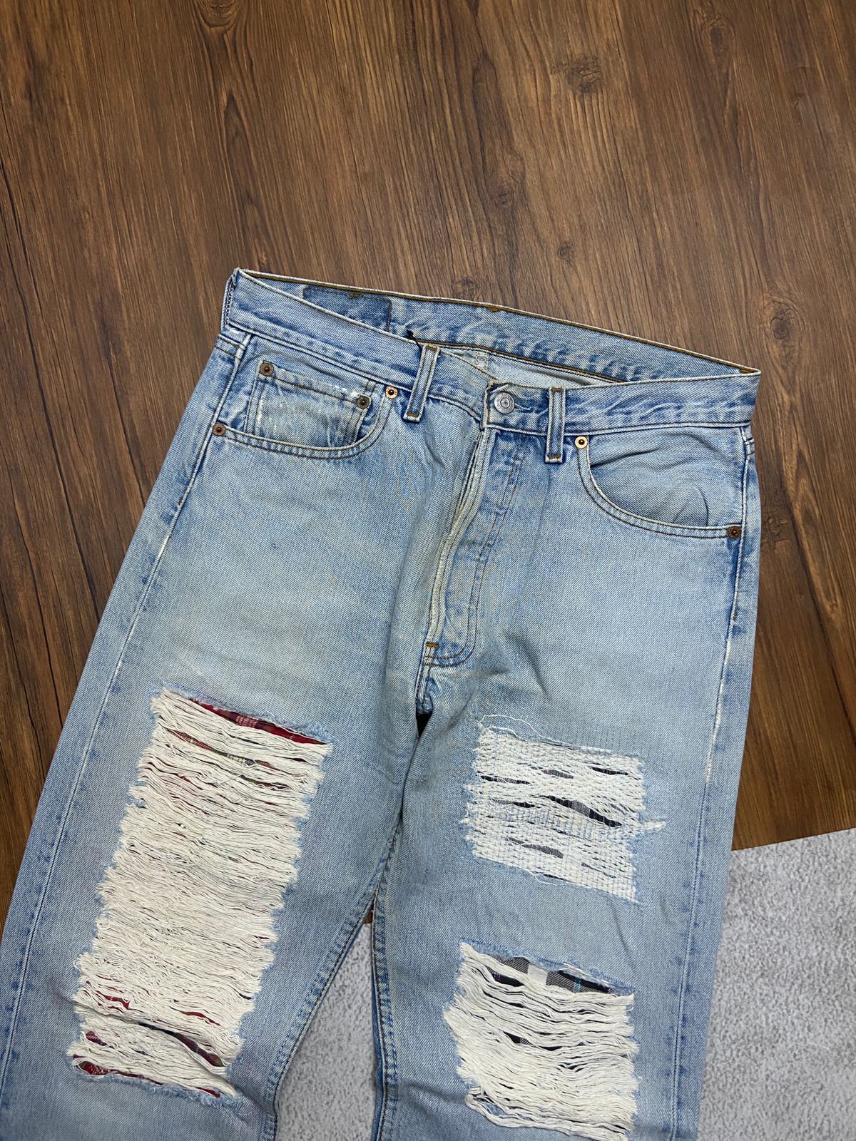 Levi's 90'S Levis 501 stone washed jeans Size US 32 / EU 48 - 2 Thumbnail
