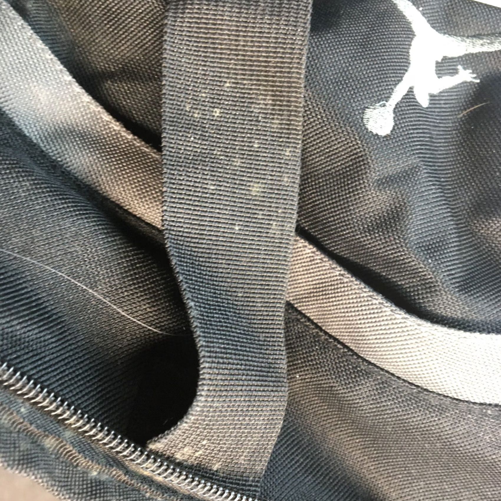 Jordan Brand Nike Jordan Duffle Bag Black Spellout 20" Duffel Carry On Overnight Travel Sports Mens Medium Size ONE SIZE - 8 Thumbnail