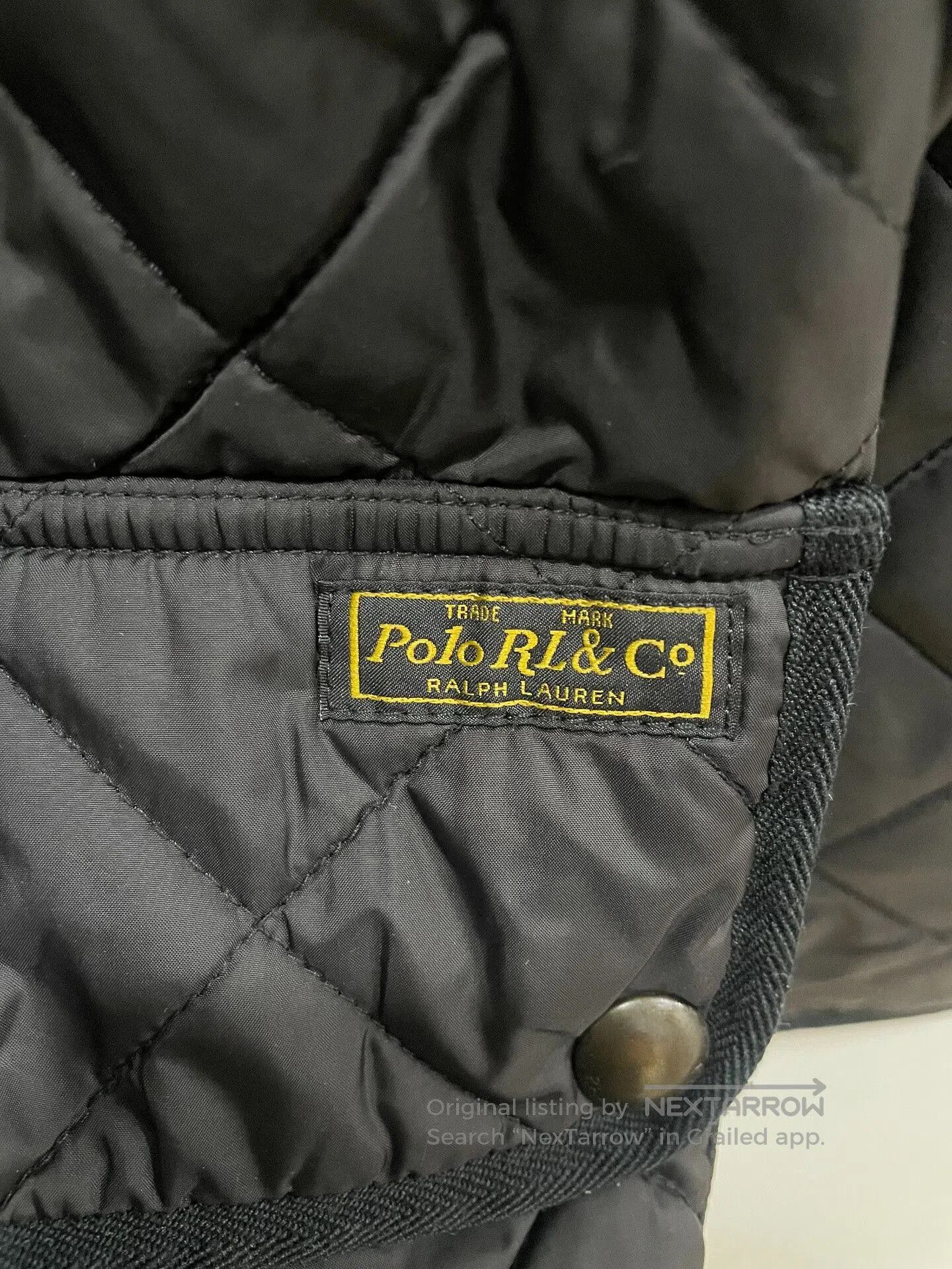 Polo Ralph Lauren Quilted Cotton Jacket with Suede Detail. Size US L / EU 52-54 / 3 - 5 Thumbnail