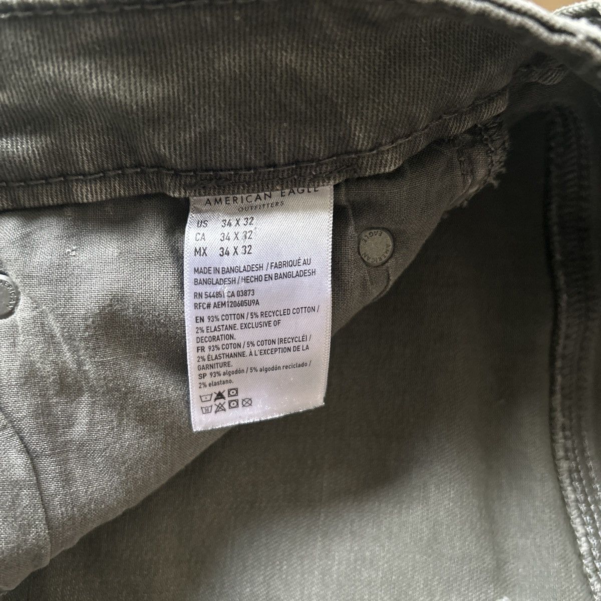 American Eagle Outfitters Grey American Eagle jeans Size US 34 / EU 50 - 5 Thumbnail