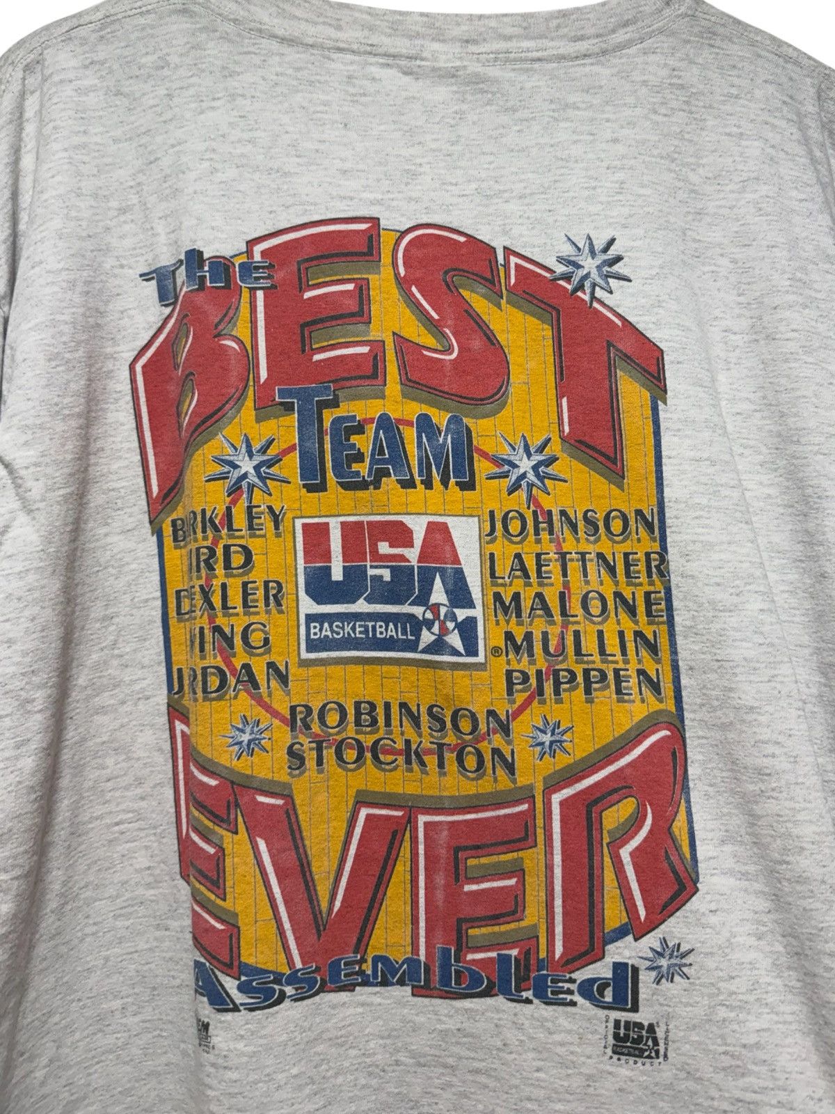 Salem Sportswear Vintage 1992 Dream Team USA Caricature Tee Olympics Jordan Size US L / EU 52-54 / 3 - 8 Thumbnail