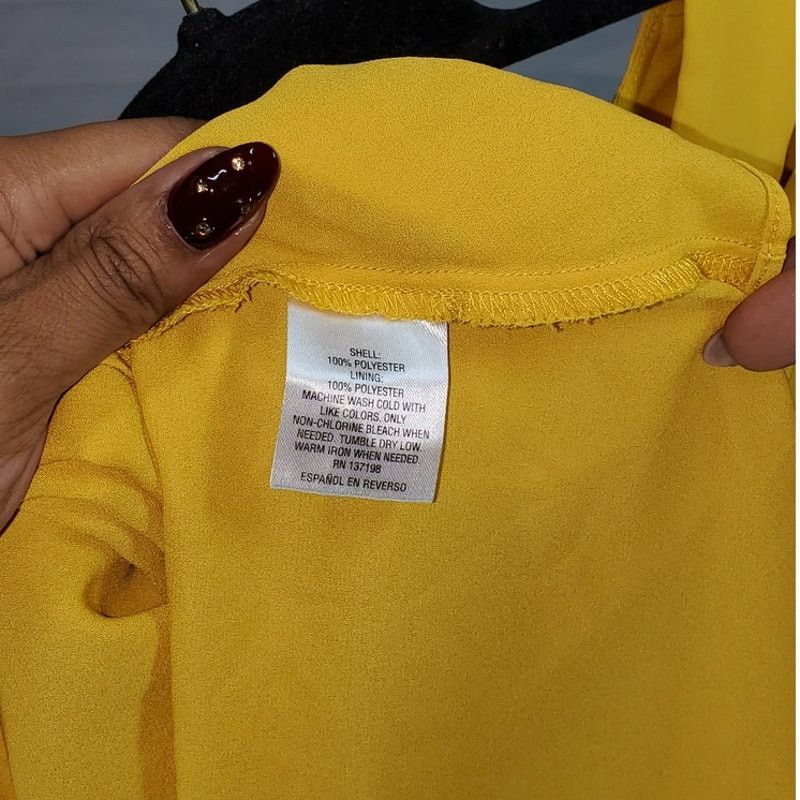 Other Thalía Sodi Yellow Sleeveless Wrap Blouse Women’s XXL Size XXL / US 16-18 / IT 52-54 - 4 Thumbnail