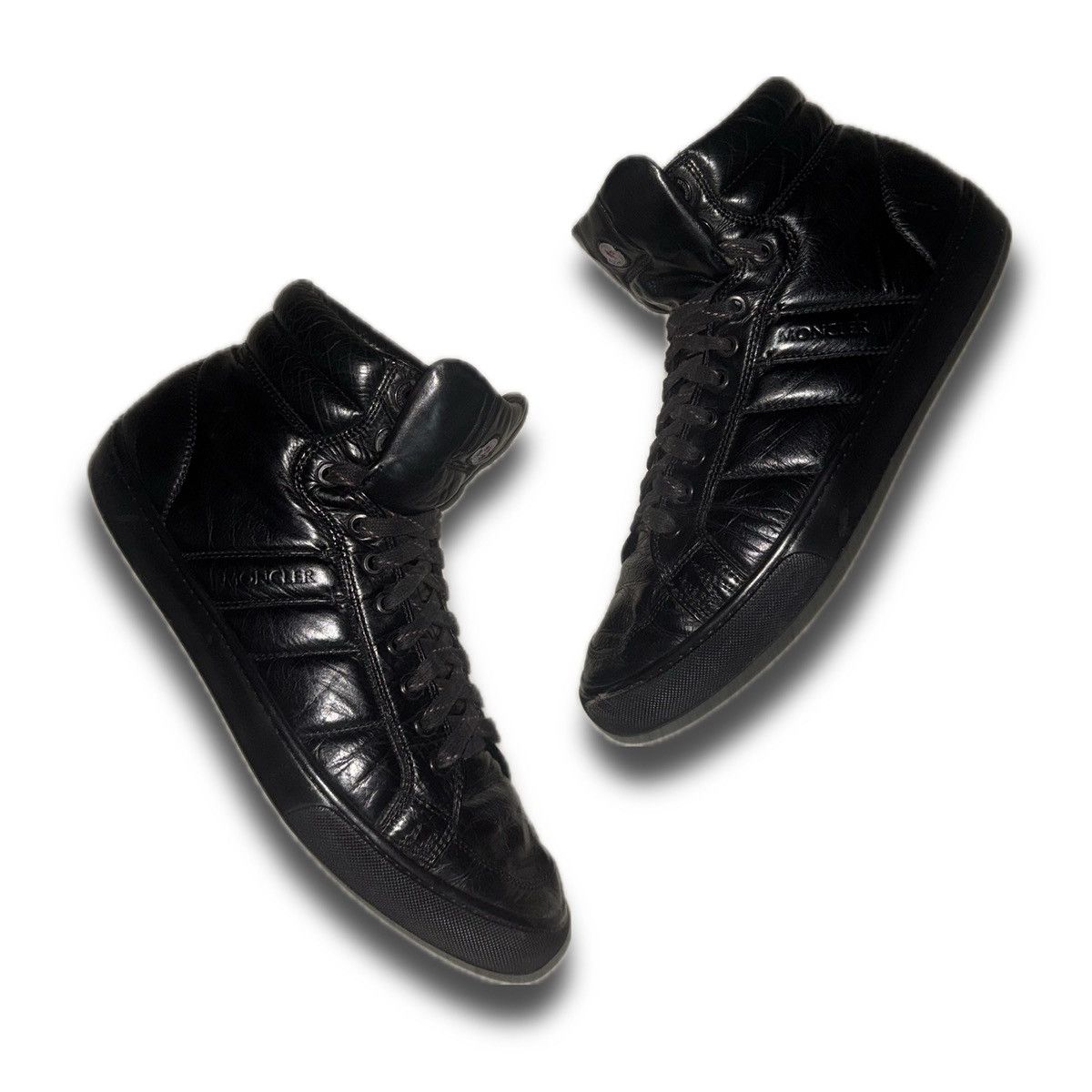 Moncler Moncler Leather Hi Tops Size US 10 / EU 43 - 3 Thumbnail