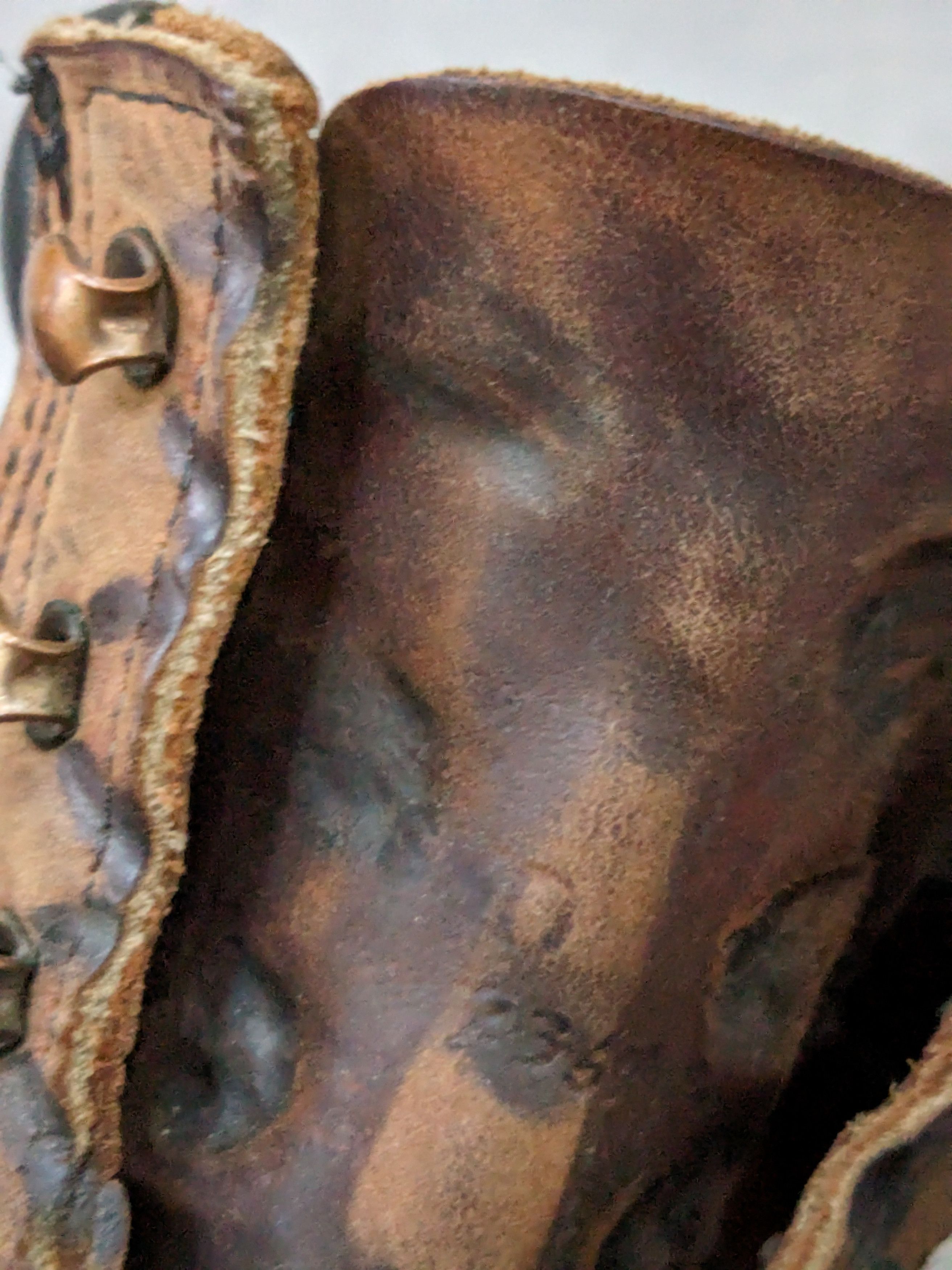Red Wing × Vintage Vintage Red Wings Work Boots 6 D Combat Brown Leather Size US 6 / EU 39 - 10 Thumbnail
