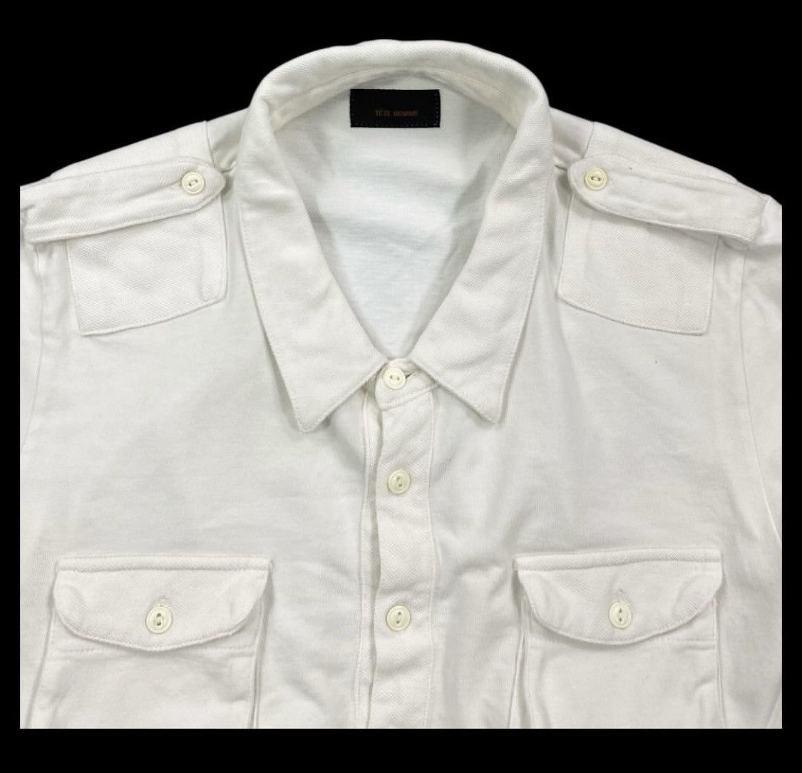 Issey Miyake × Japanese Brand Tete Homme By Issey Miyake White Shirt Size US M / EU 48-50 / 2 - 3 Thumbnail