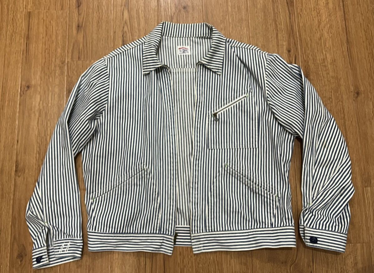 Vintage True Vintage 60s Workroom Hickory Stripe Work Jacket Size US L / EU 52-54 / 3 - 4 Thumbnail