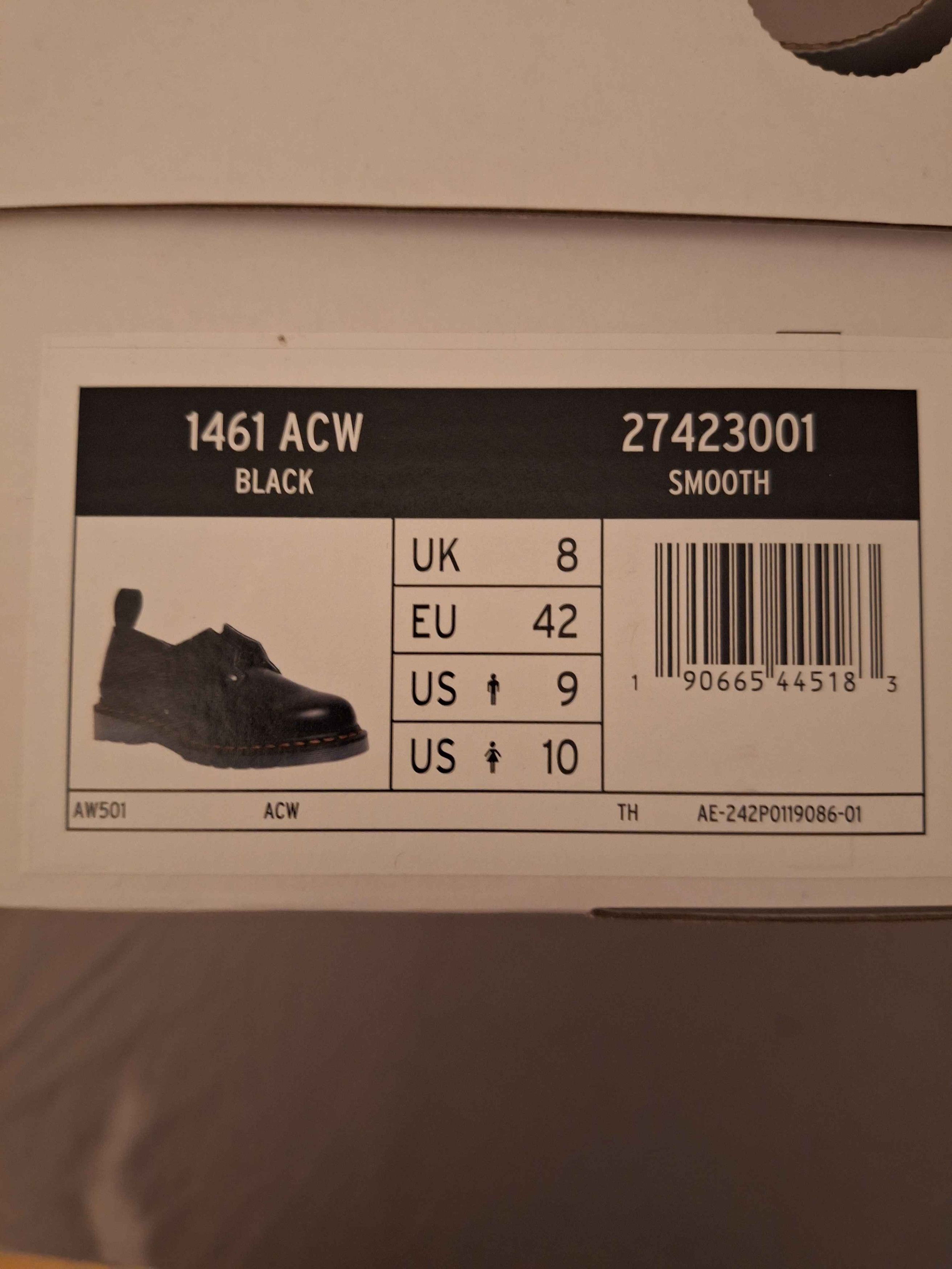 A-COLD-WALL* × Dr. Martens ACW* X DR. MARTENS 1461 WORK SHOE Size US 9 / EU 42 - 6 Thumbnail