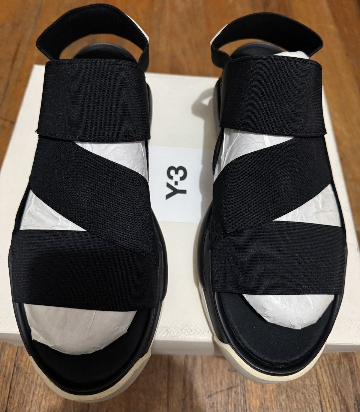 ADIDAS Y-3 YOHJI YAMAMOTO Unisex Black Mint Cyan HOKORI Strappy Sandal 11 NEW Y-3 Men main image 2