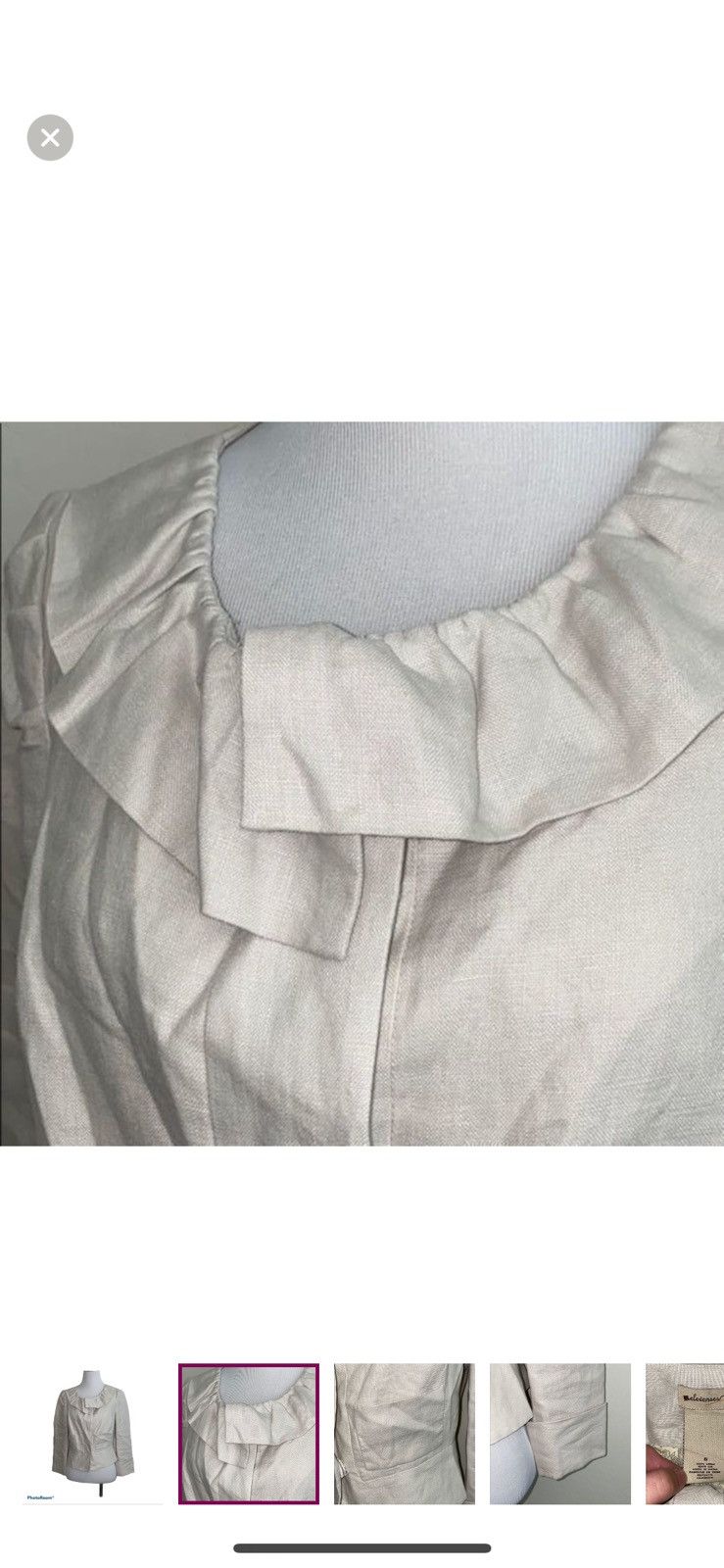 Anthropologie Anthropologie elevenses linen blazer size 6 Size M / US 6-8 / IT 42-44 - 4 Thumbnail