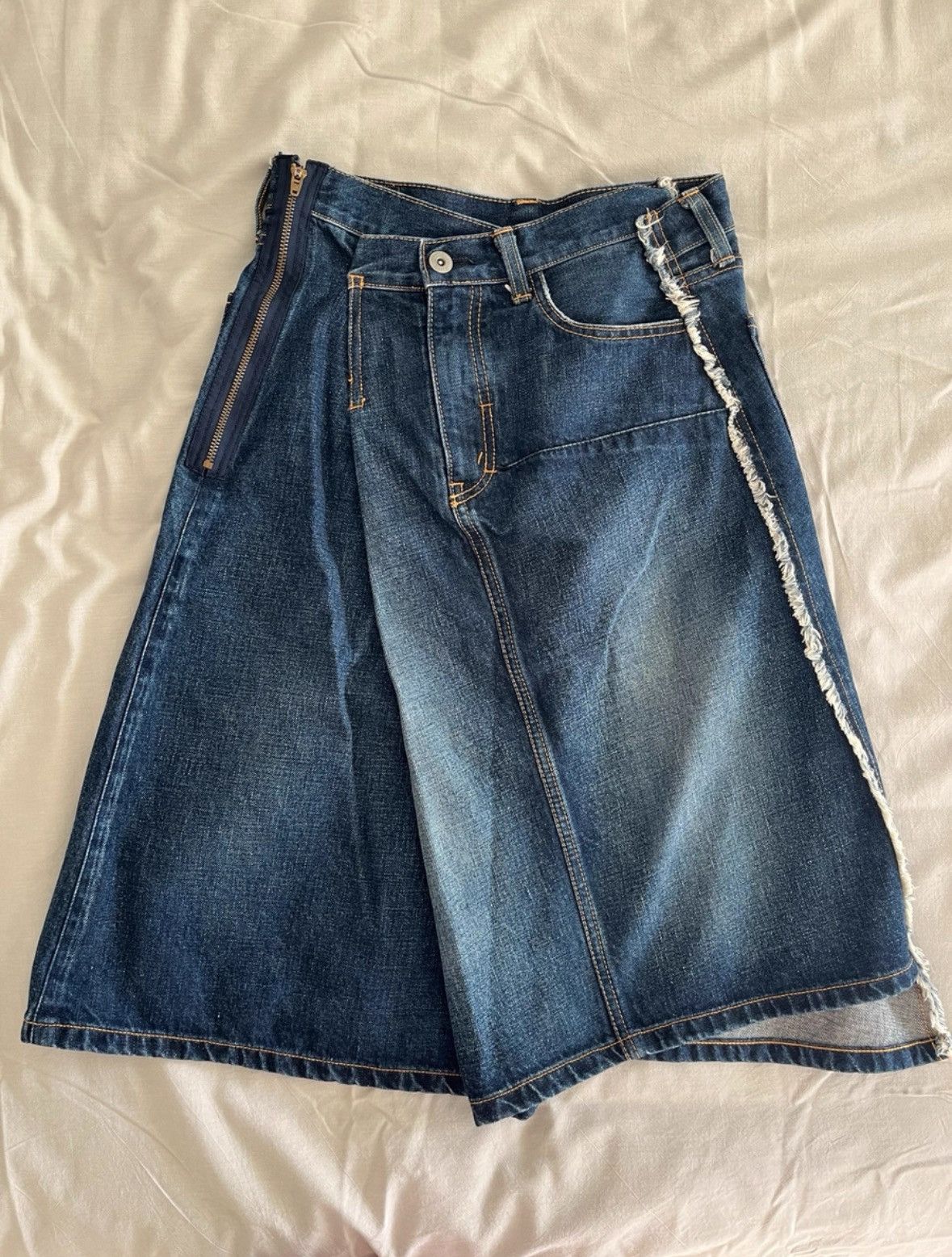 Junya Watanabe Junya Watanabe Denim Skirt Size 27" / US 4 / IT 40 - 1 Thumbnail
