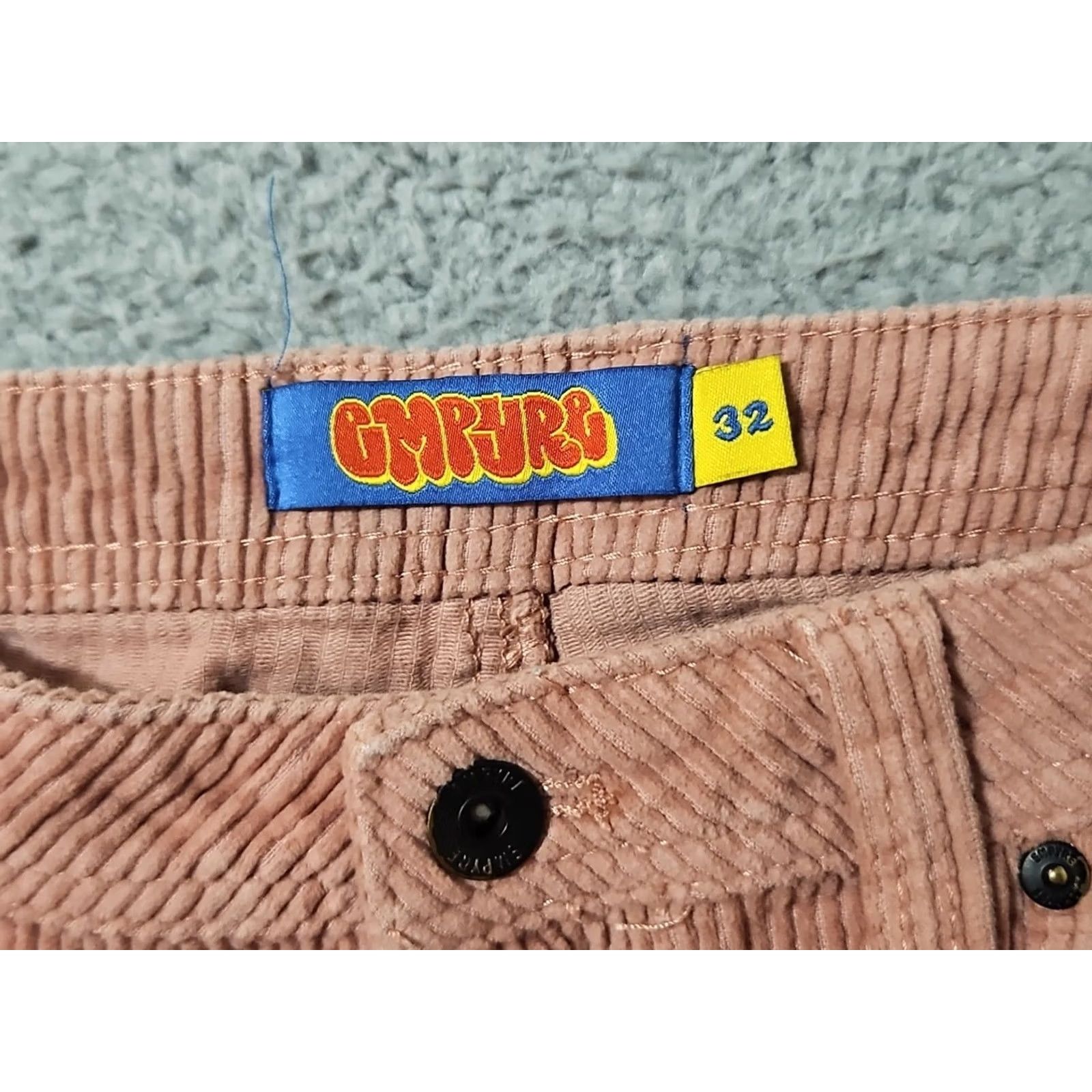 Empyre Empyre Pants Men's 32x29 Pink Corduroy Relax Baggy Straight Skater 90s Y2K Retro Size US 32 / EU 48 - 3 Thumbnail