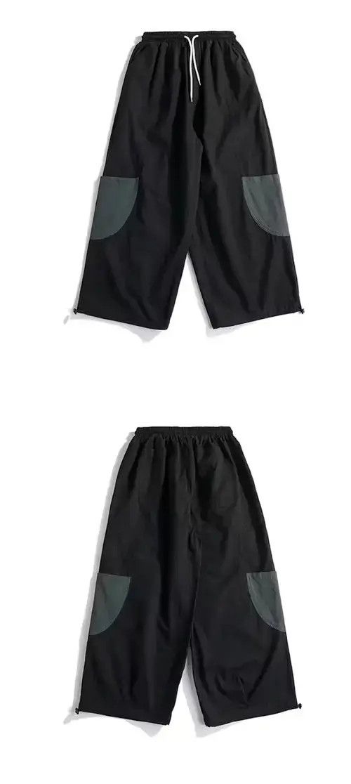 Japanese Brand 20SS Indigo Union Japan Black Patchwork Worker Pants Size US 34 / EU 50 - 3 Thumbnail